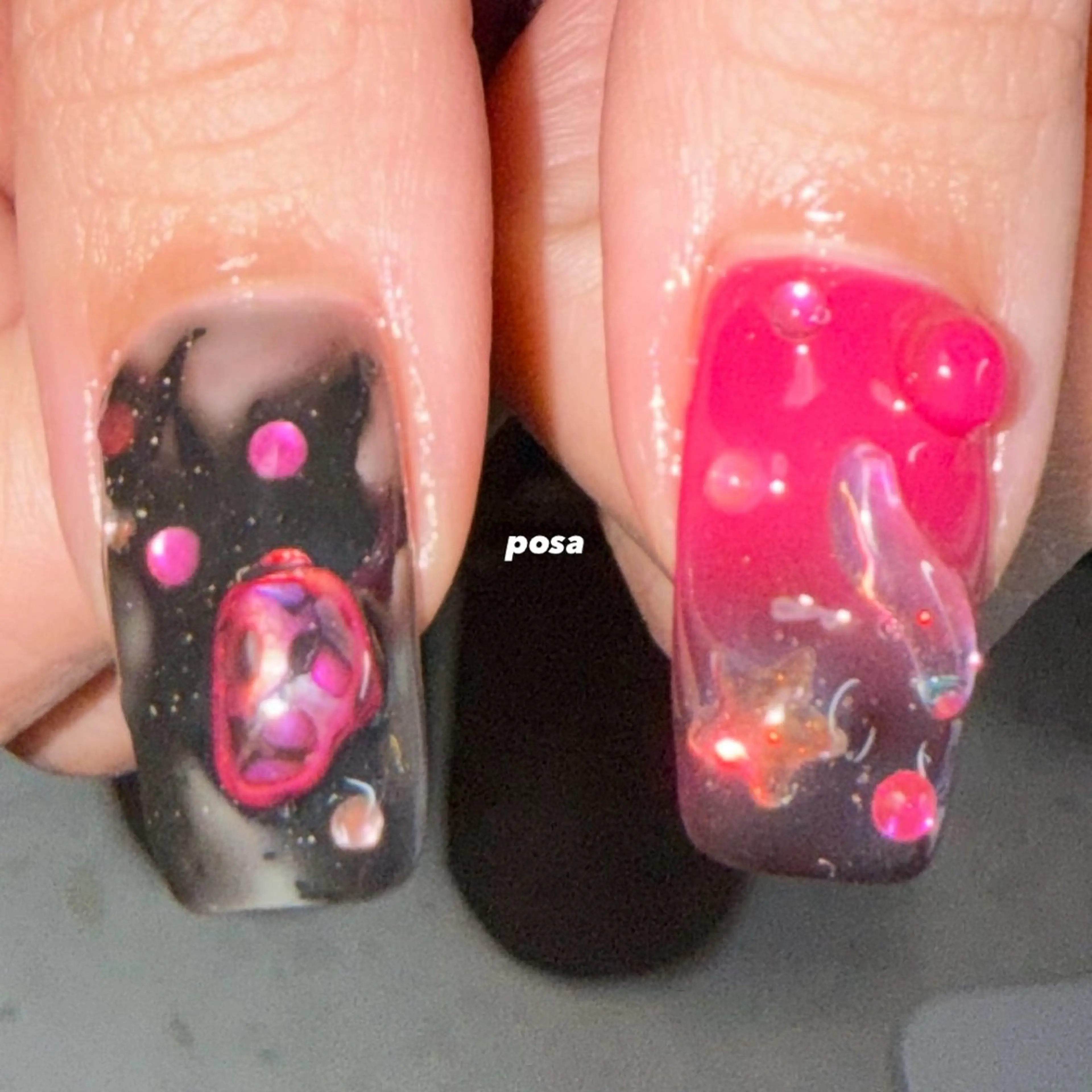 ネイル ニュアンスネイル シンプルネイル ハンドネイル posa nail モエミのネイルデザイン