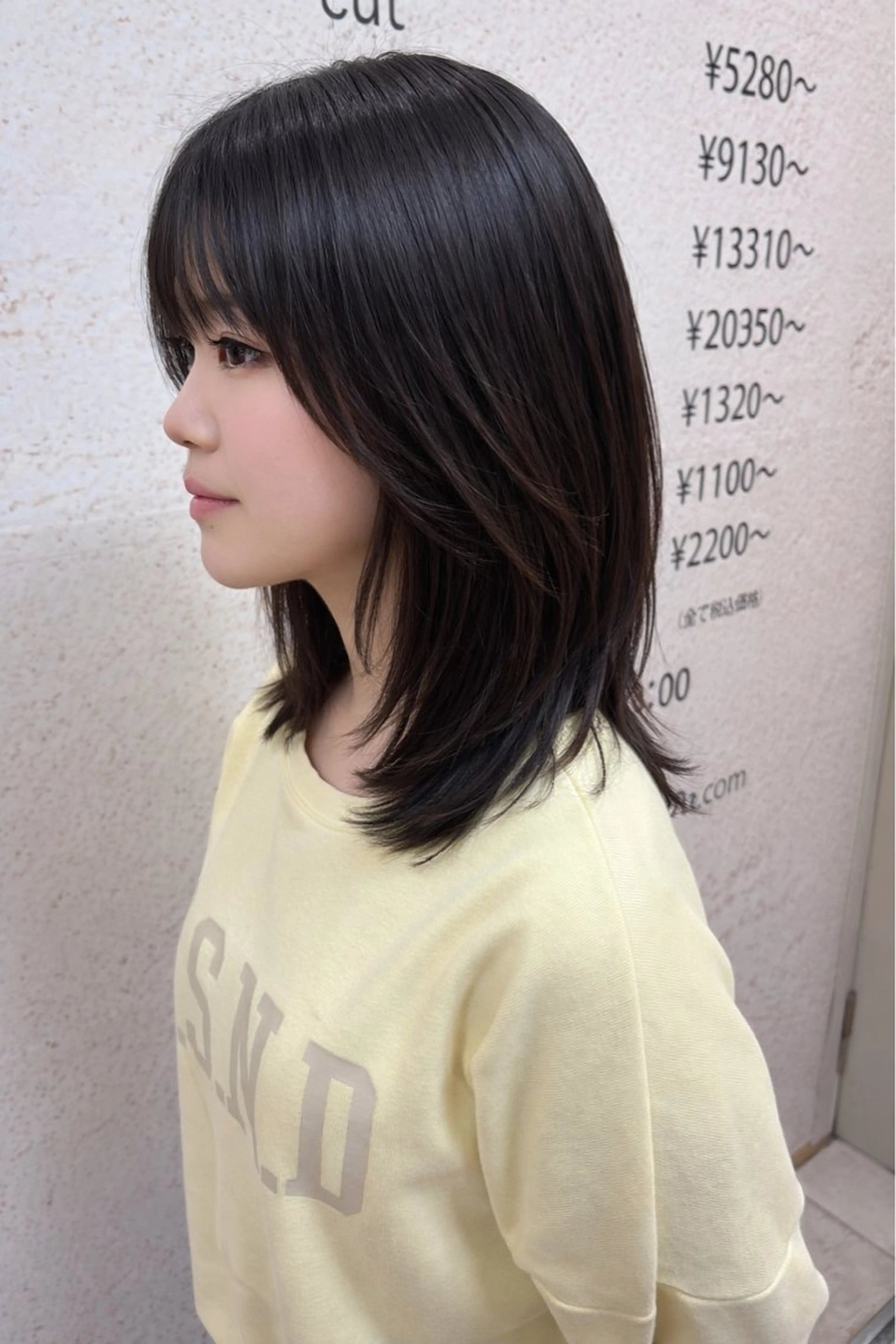 ミディアム 韓国風ヘア レイヤーカット mao /札幌美容室のヘアスタイル