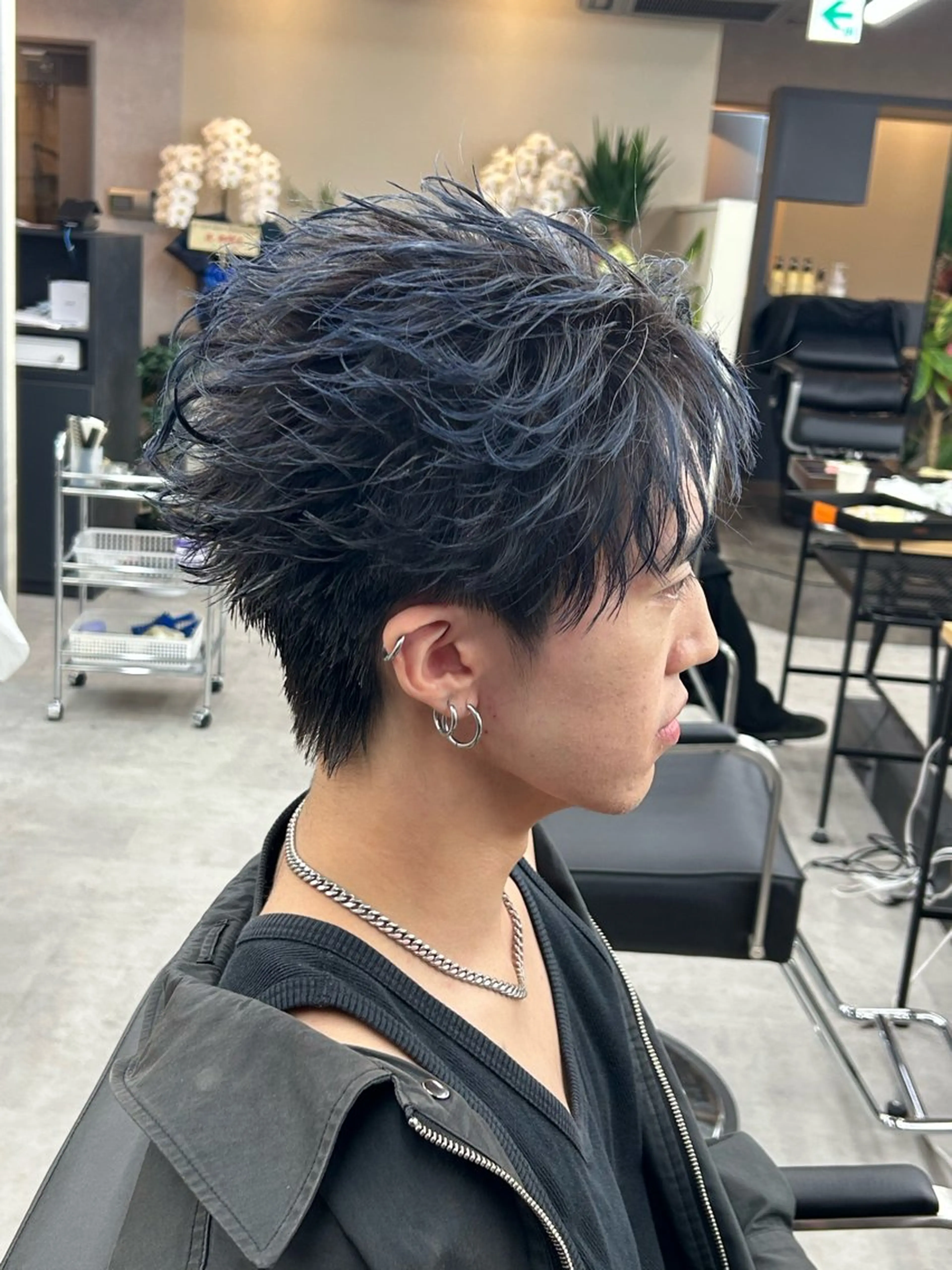 ショート カラー パーマ メンズ キッズ 【メンズ特化】 りょうま🔥のヘアスタイル