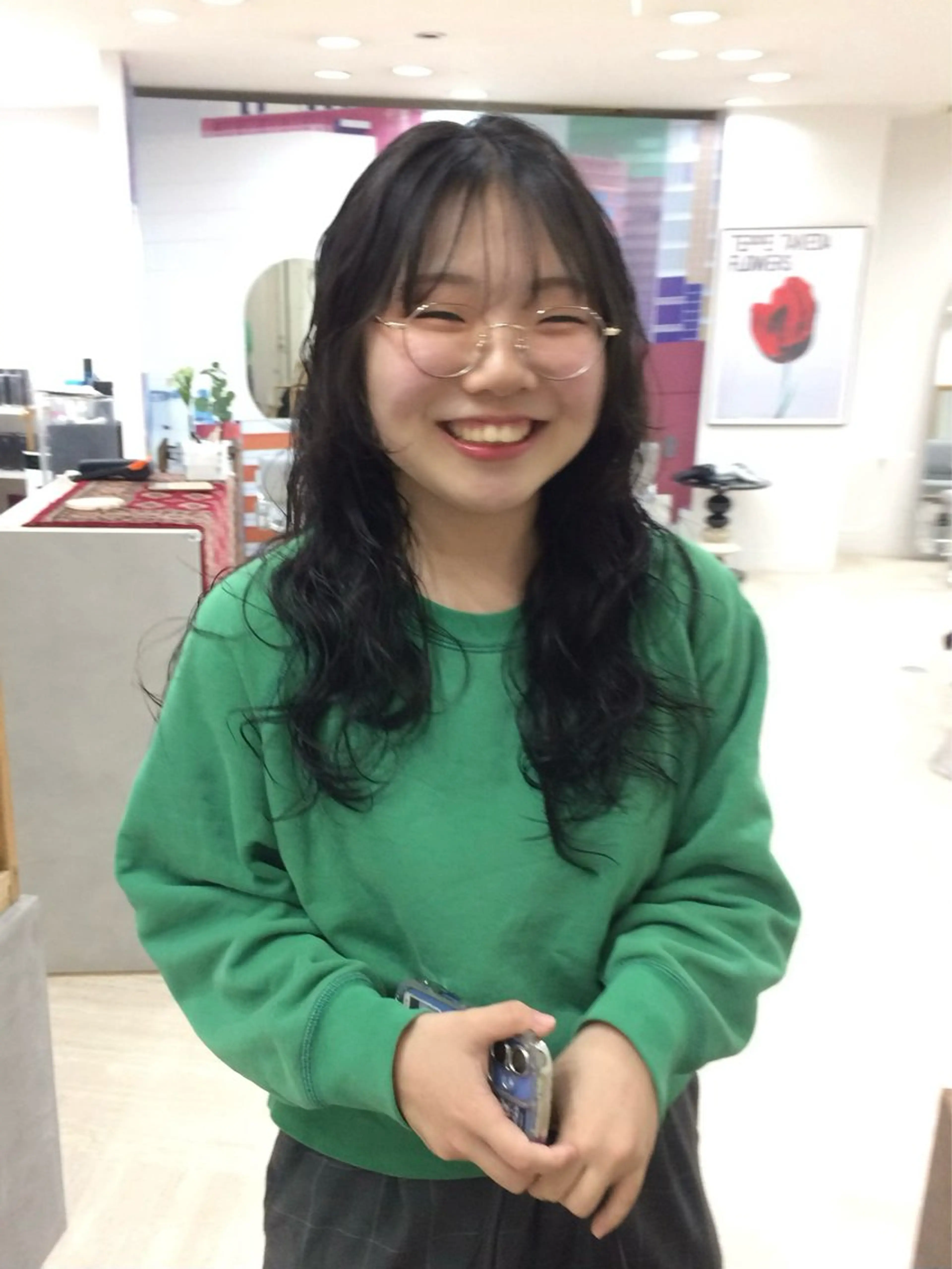 ロング パーマ カット パーマ 杏華 ショートのヘアスタイル