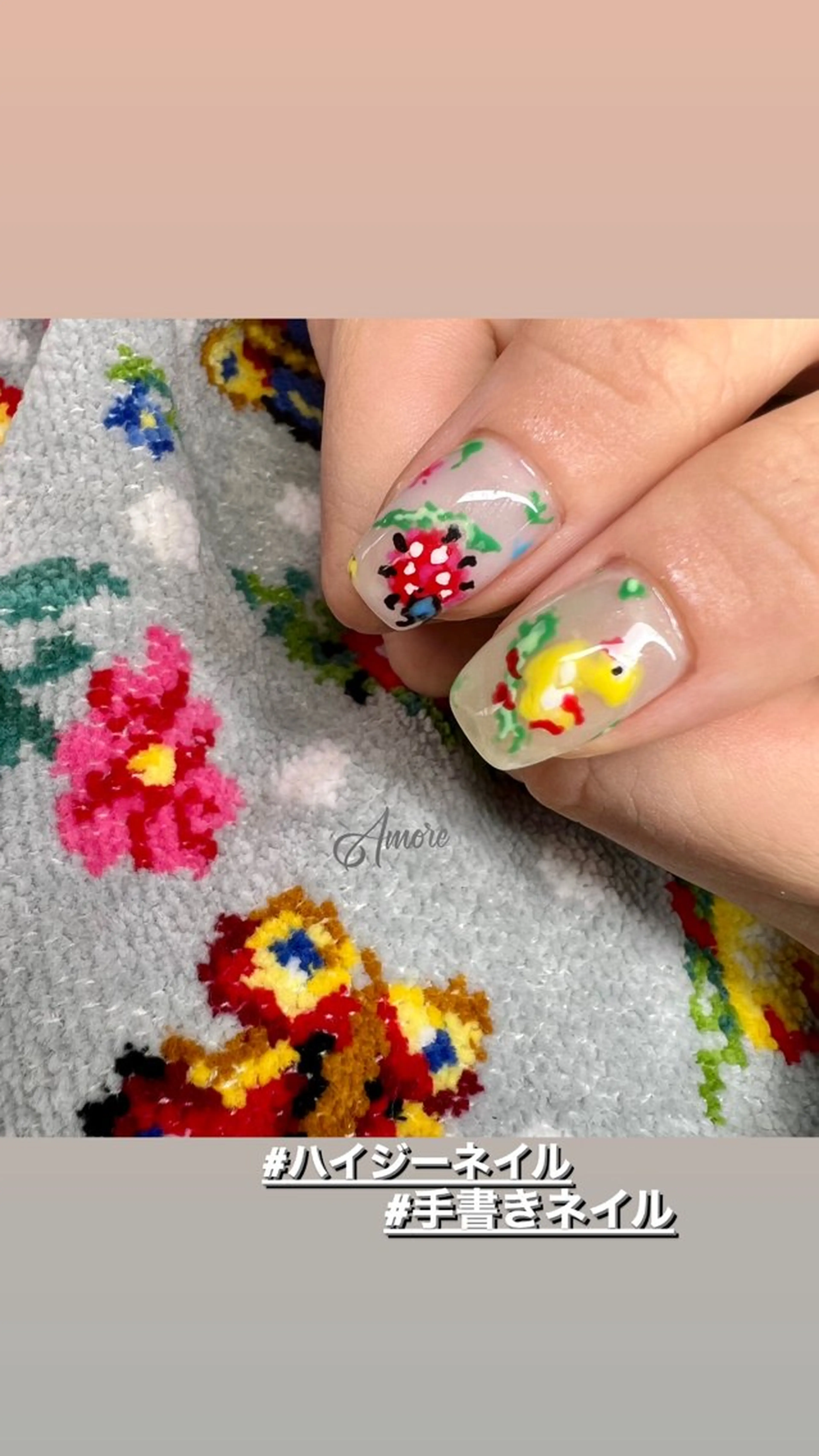 ネイル ジェルネイル 韓国ネイル パラジェル 夏ネイル You kyehwaのネイルデザイン