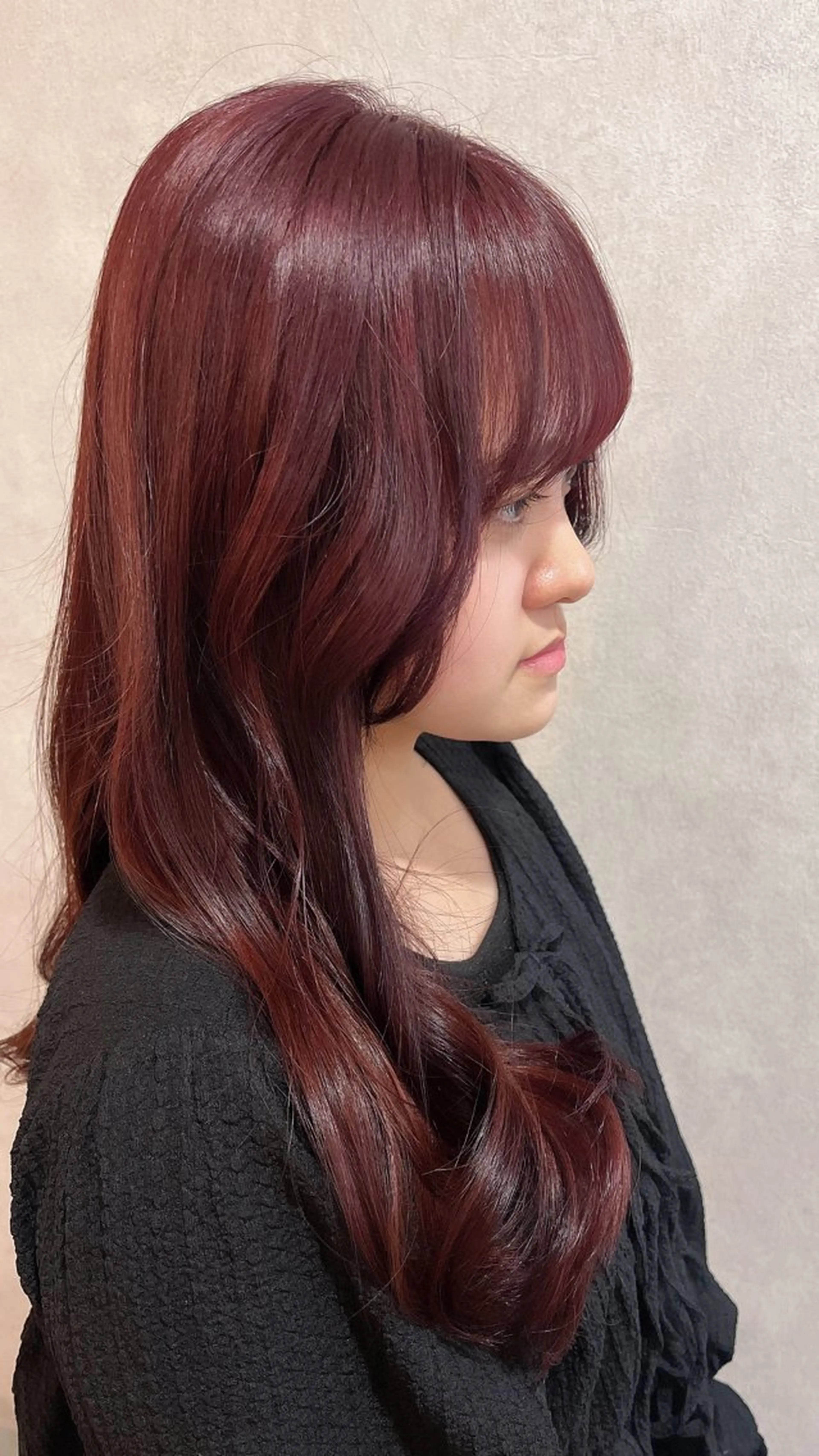 カラー ブリーチ レッドカラー その他 いまい ちひろのヘアスタイル