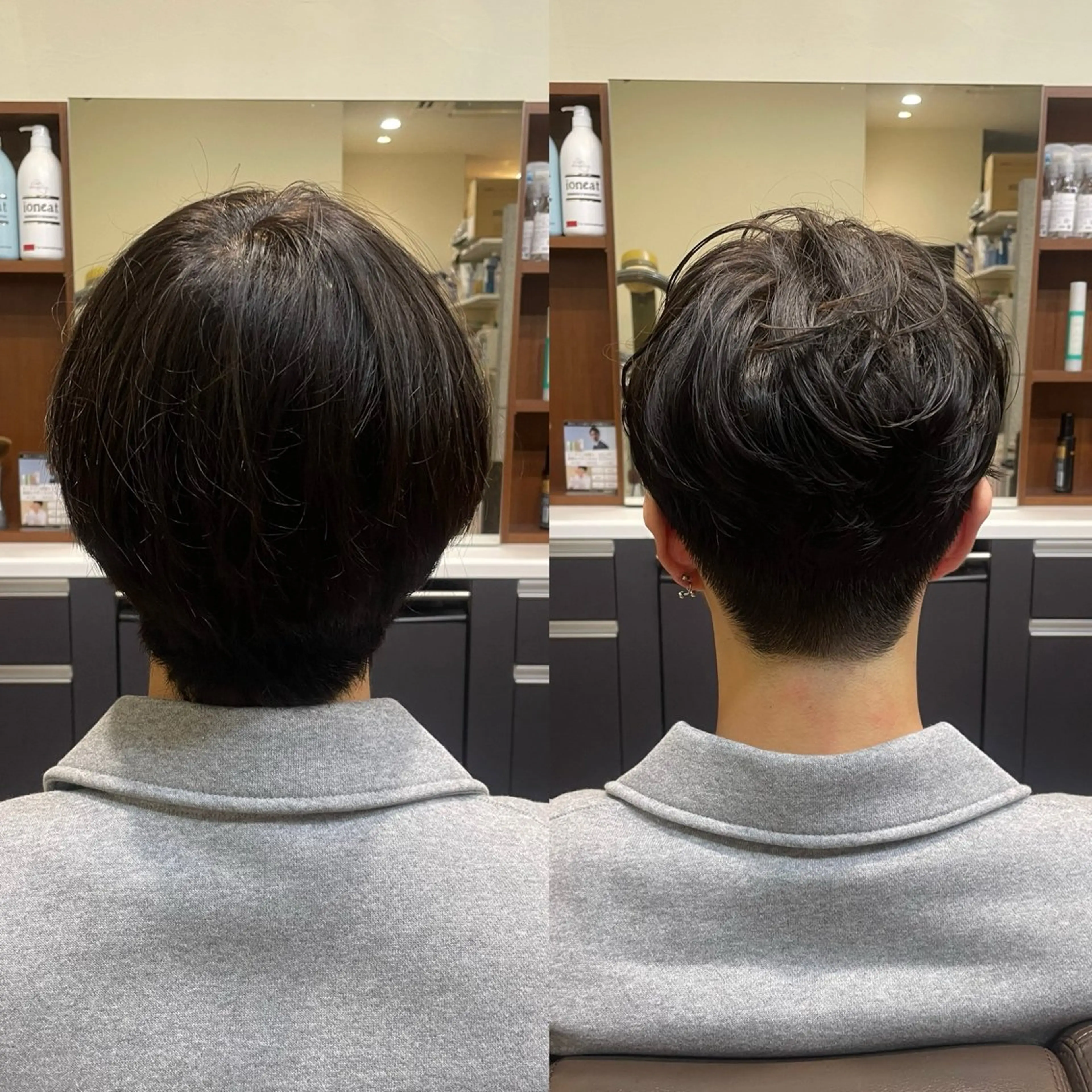 ショート パーマ メンズ カット パーマ 💈トレサンパ 💈金山駅✂︎愛実のヘアスタイル
