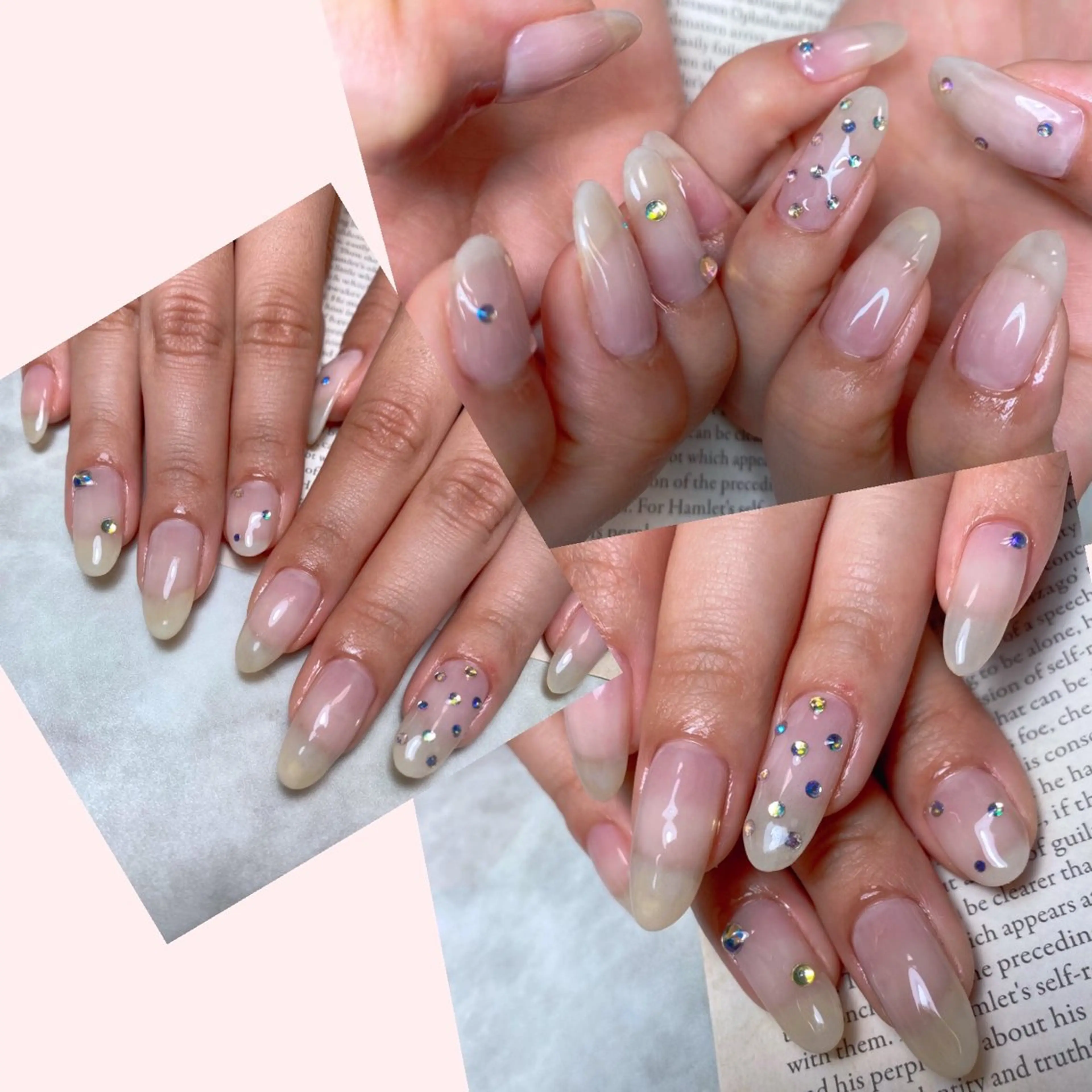 ネイル ストーンネイル ハンドネイル 🌿Charme🌿 MAIのネイルデザイン