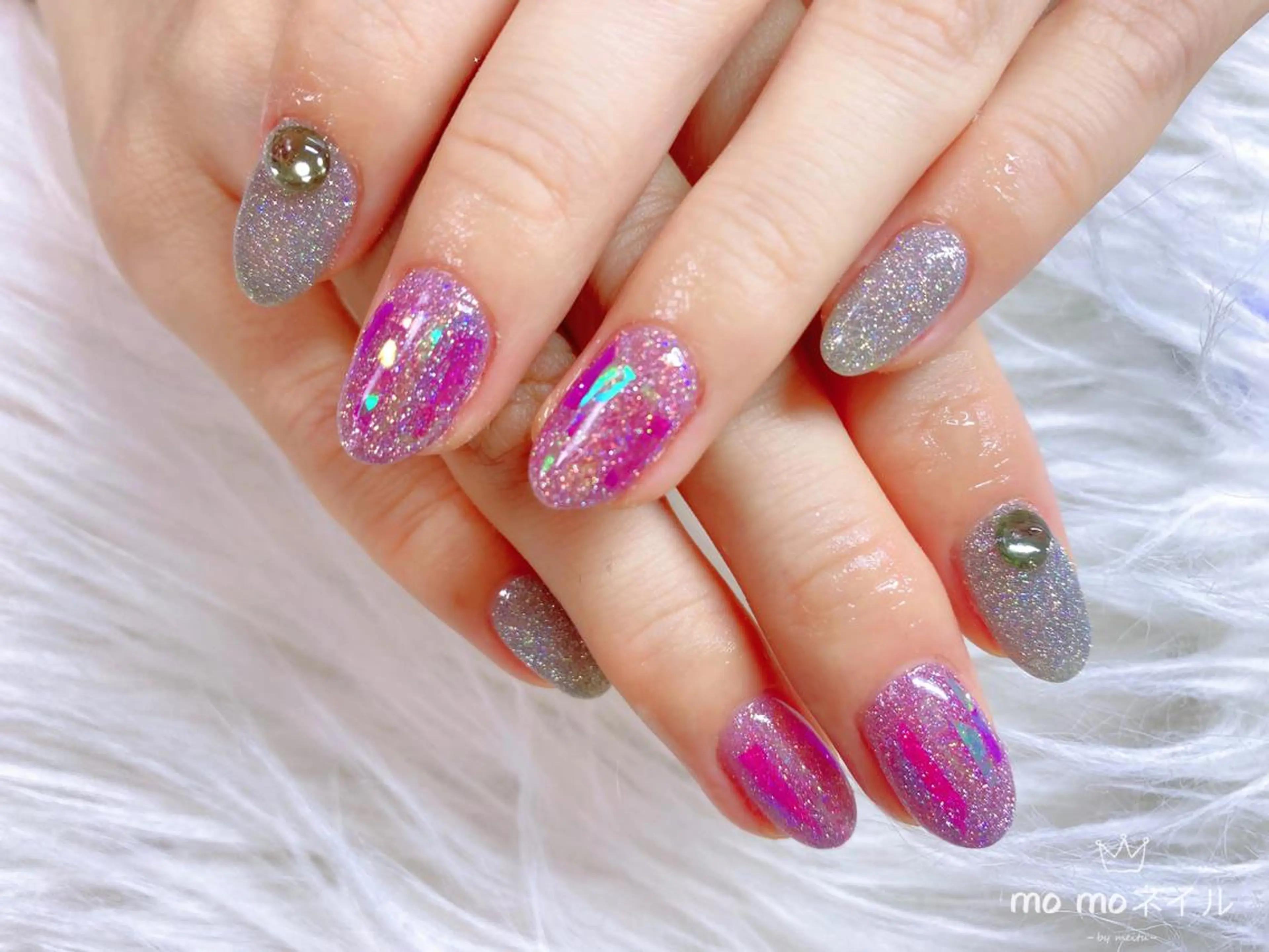 ネイル フラッシュネイル MOMO nailのネイルデザイン