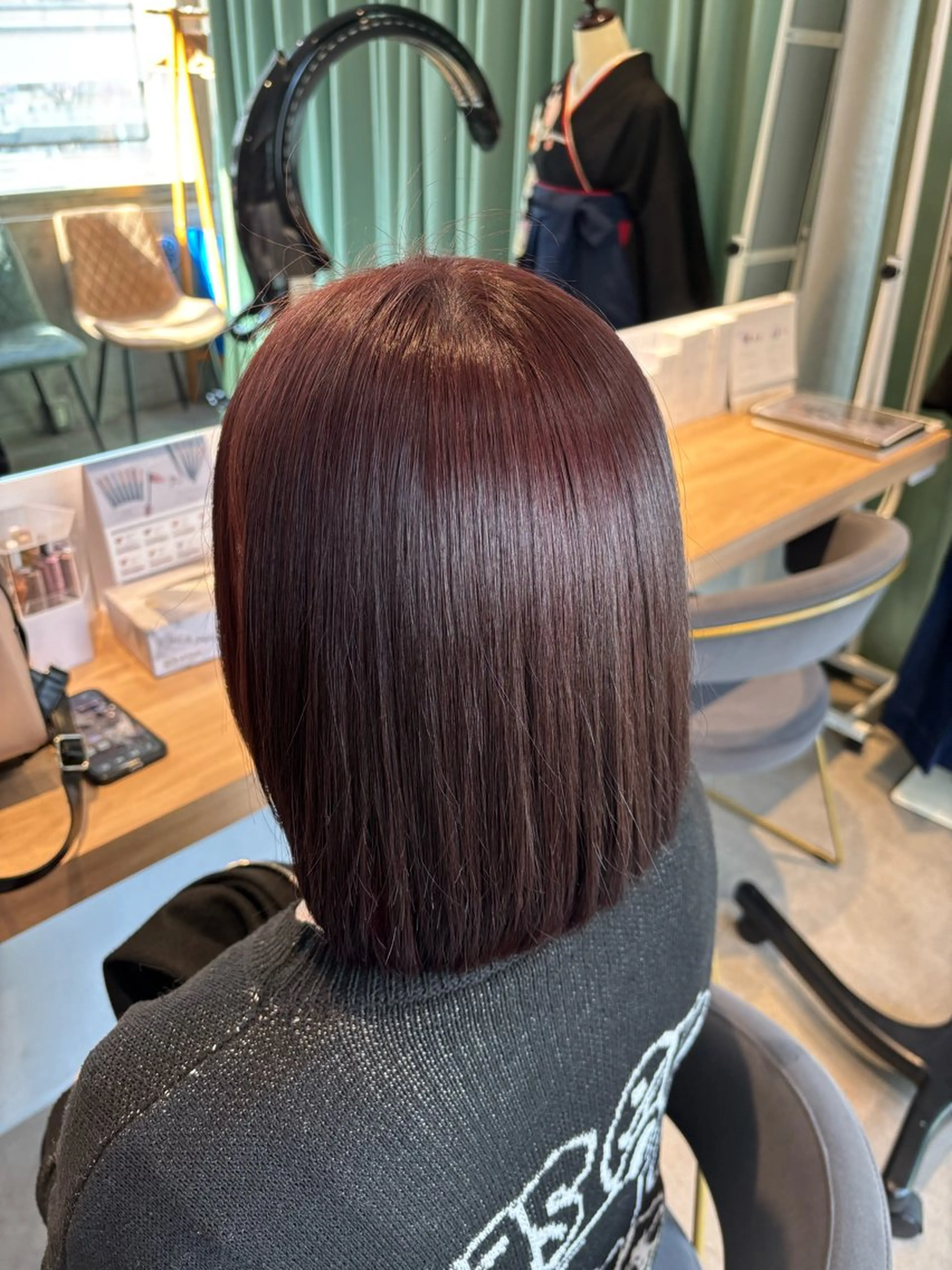 ショート カラー りあの🎀 /暖色カラー🍒のヘアスタイル