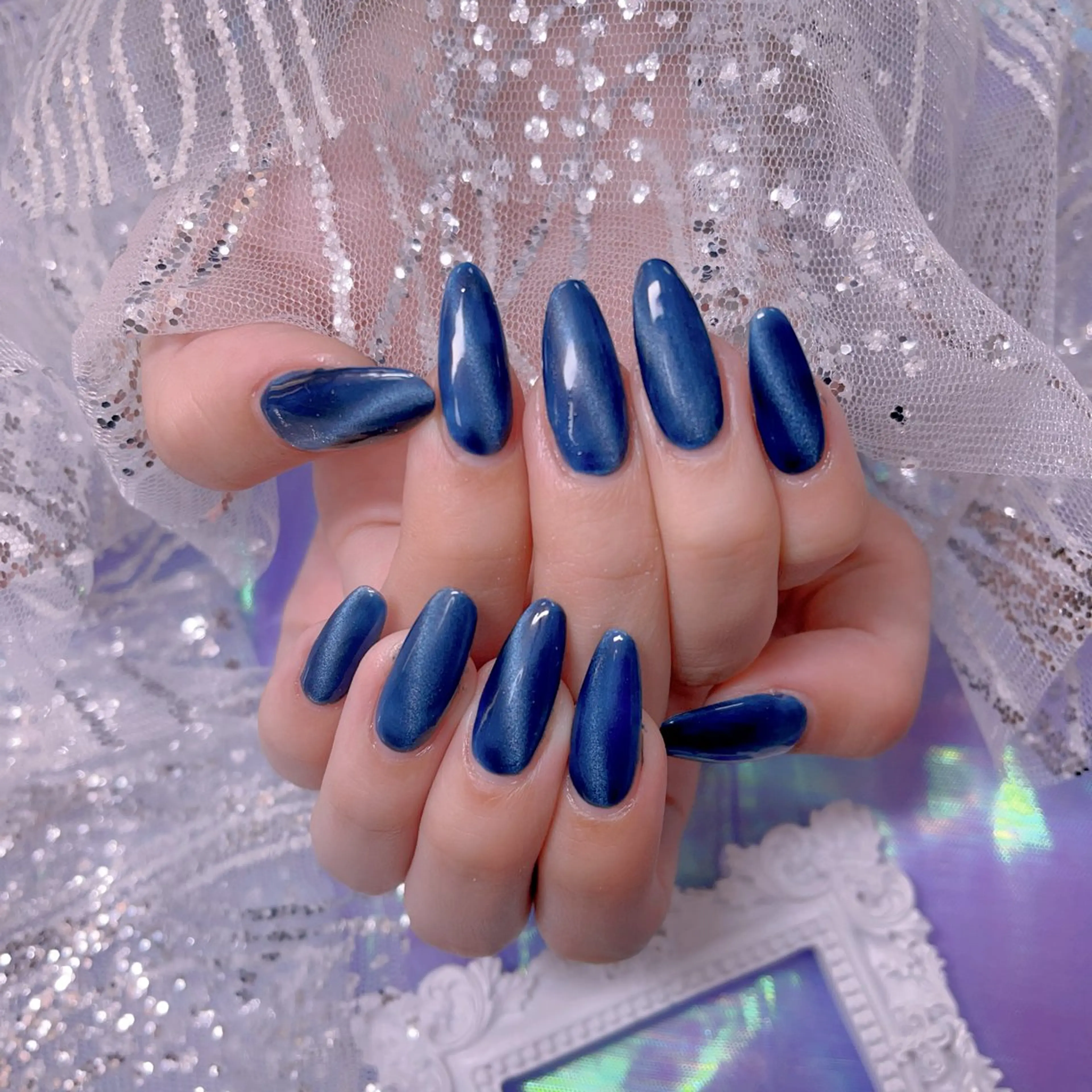 メンズ ネイル アートネイル フレンチネイル ジェルネイル キラキラネイル パラジェル ハンドネイル Bloom スカルプ専門店のネイルデザイン