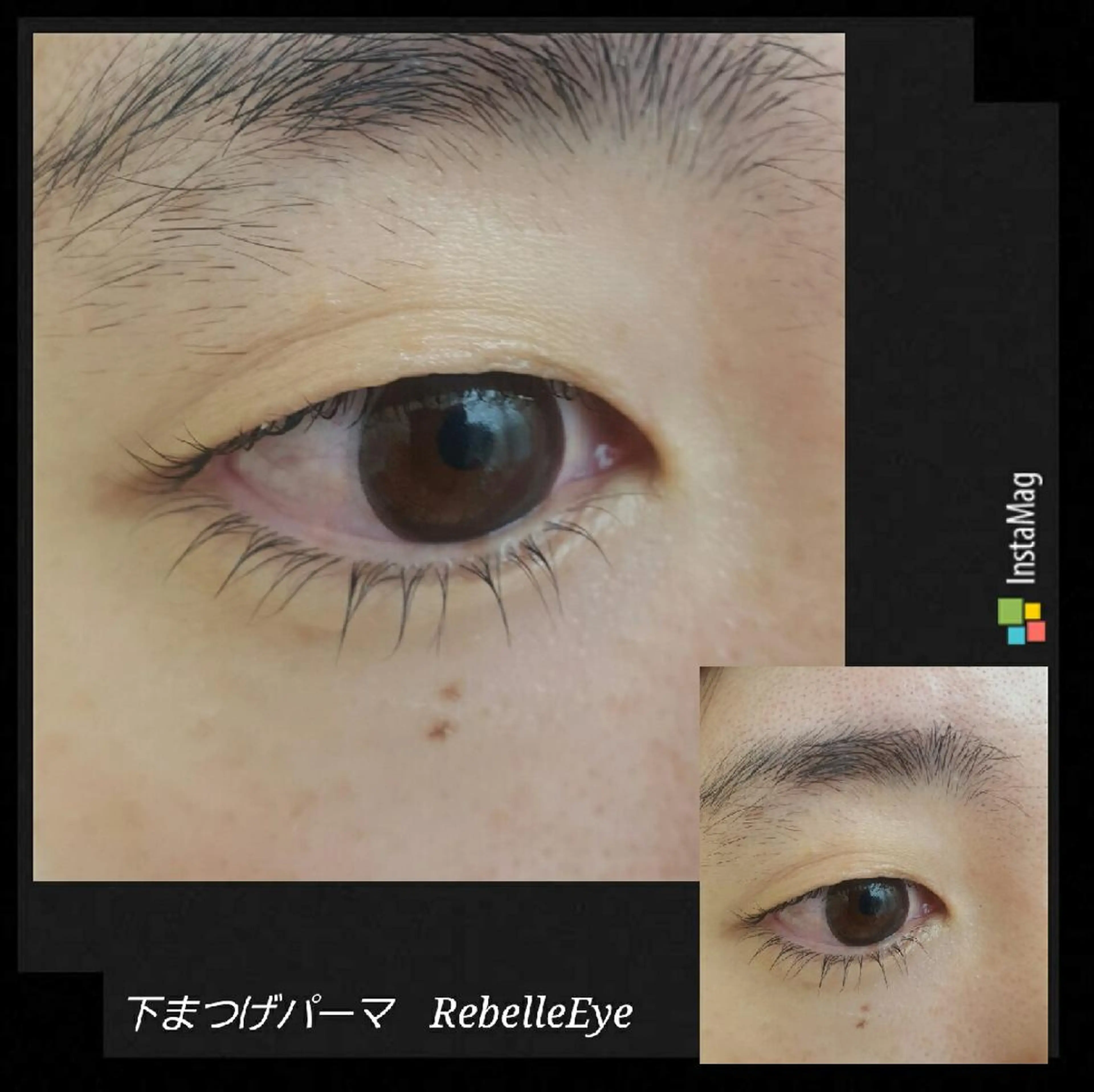 マツエク・マツパ ヘアアレンジ セミロング キッズ セミロングパーマ まつげパーマ 下まつげエクステ 次世代まつげパーマは 『リベル名古屋』のマツエク・マツパデザイン