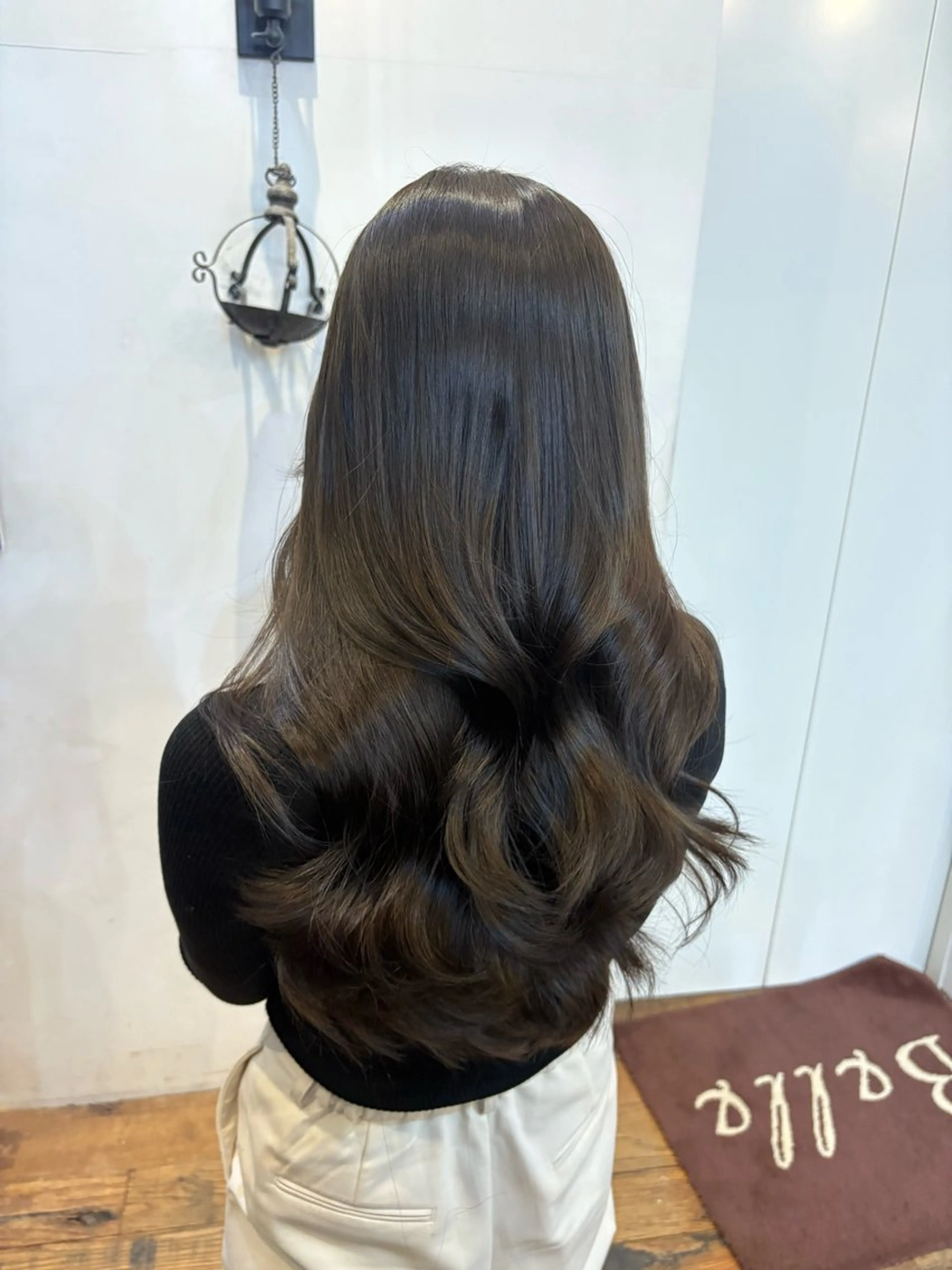 ロング カラー グレージュ オリーブグレージュ オリーブグレー ヘアカラー 縮毛矯正/ 艶カラー/カイのヘアスタイル