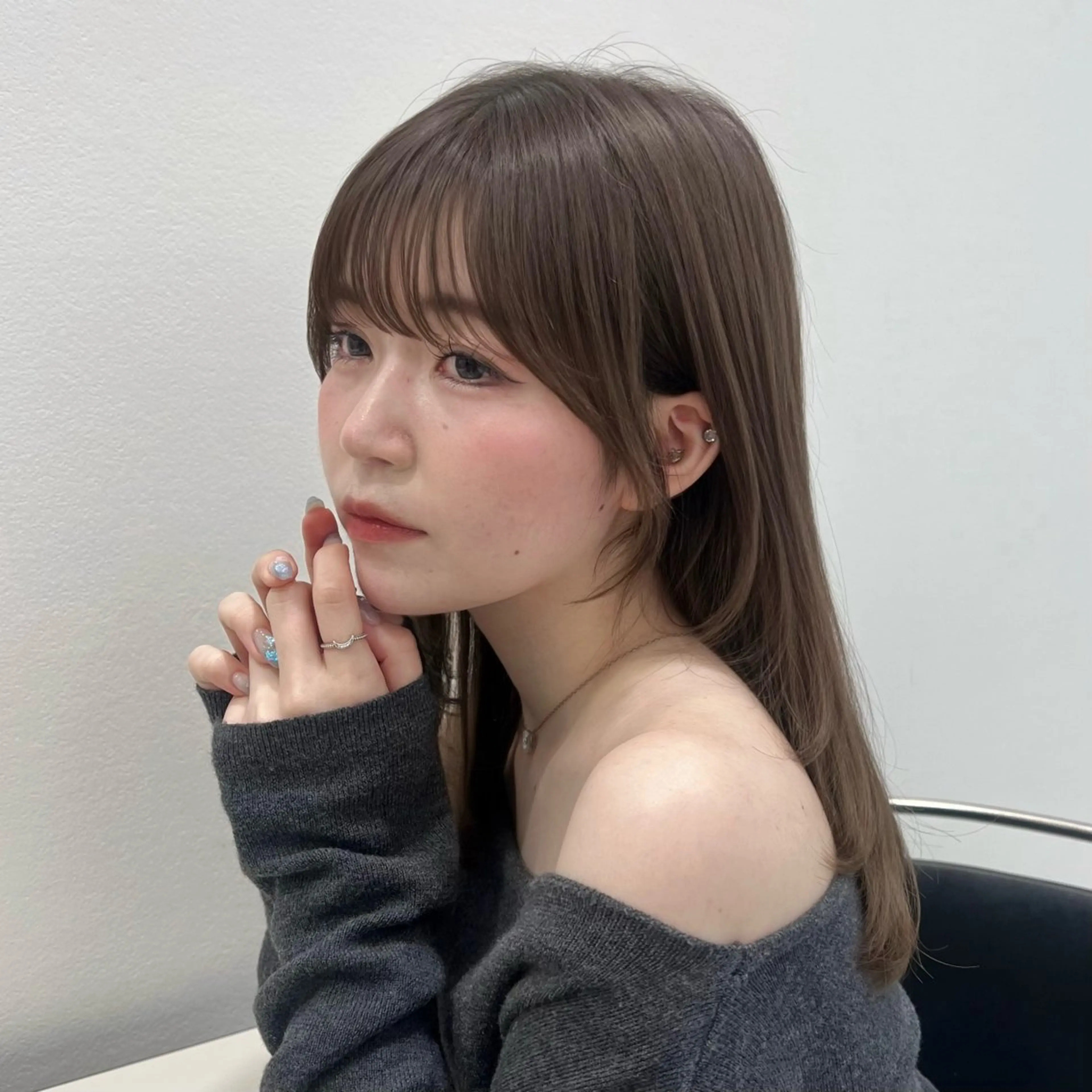 セミロング カラー カット ヘアカラー トレンドヘア /mina♡のヘアスタイル