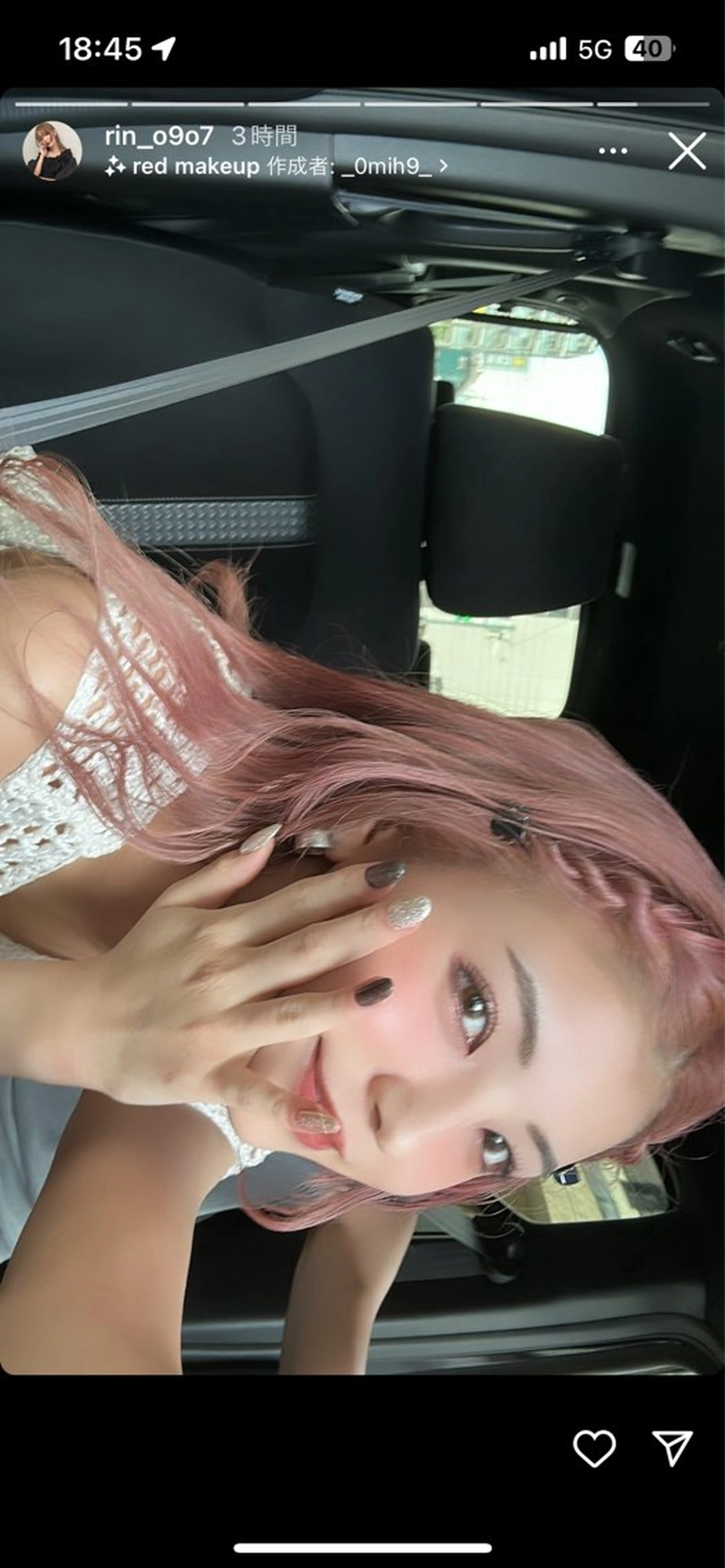 ロング カラー ピンクカラー カット ヘアカラー トリートメント ブリーチなしカラー ダブルカラーエクステのヘアスタイル