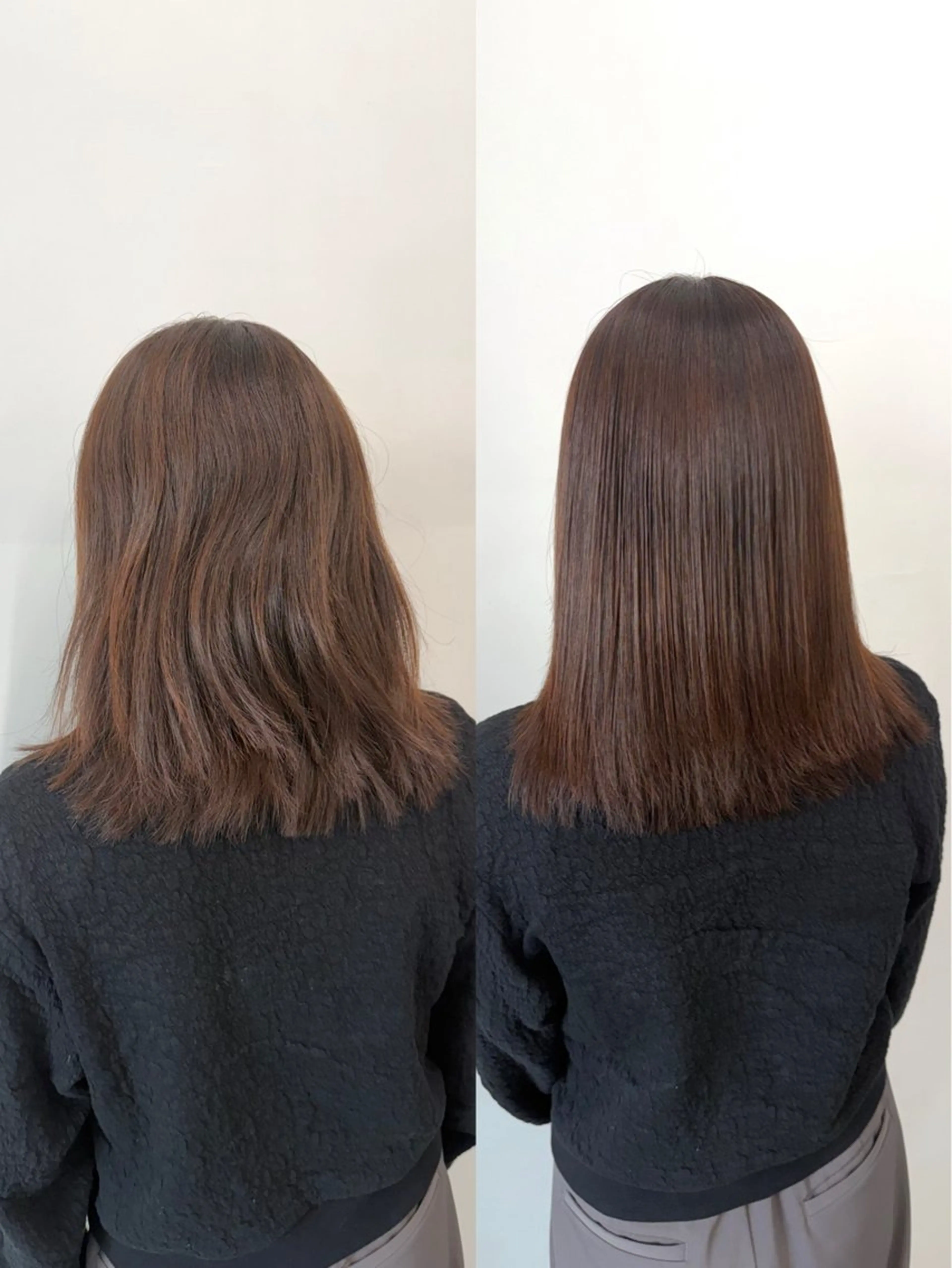 ミディアム ボブ 縮毛矯正 ひろし/髪質改善/ 縮毛矯正/透明感✨のヘアスタイル