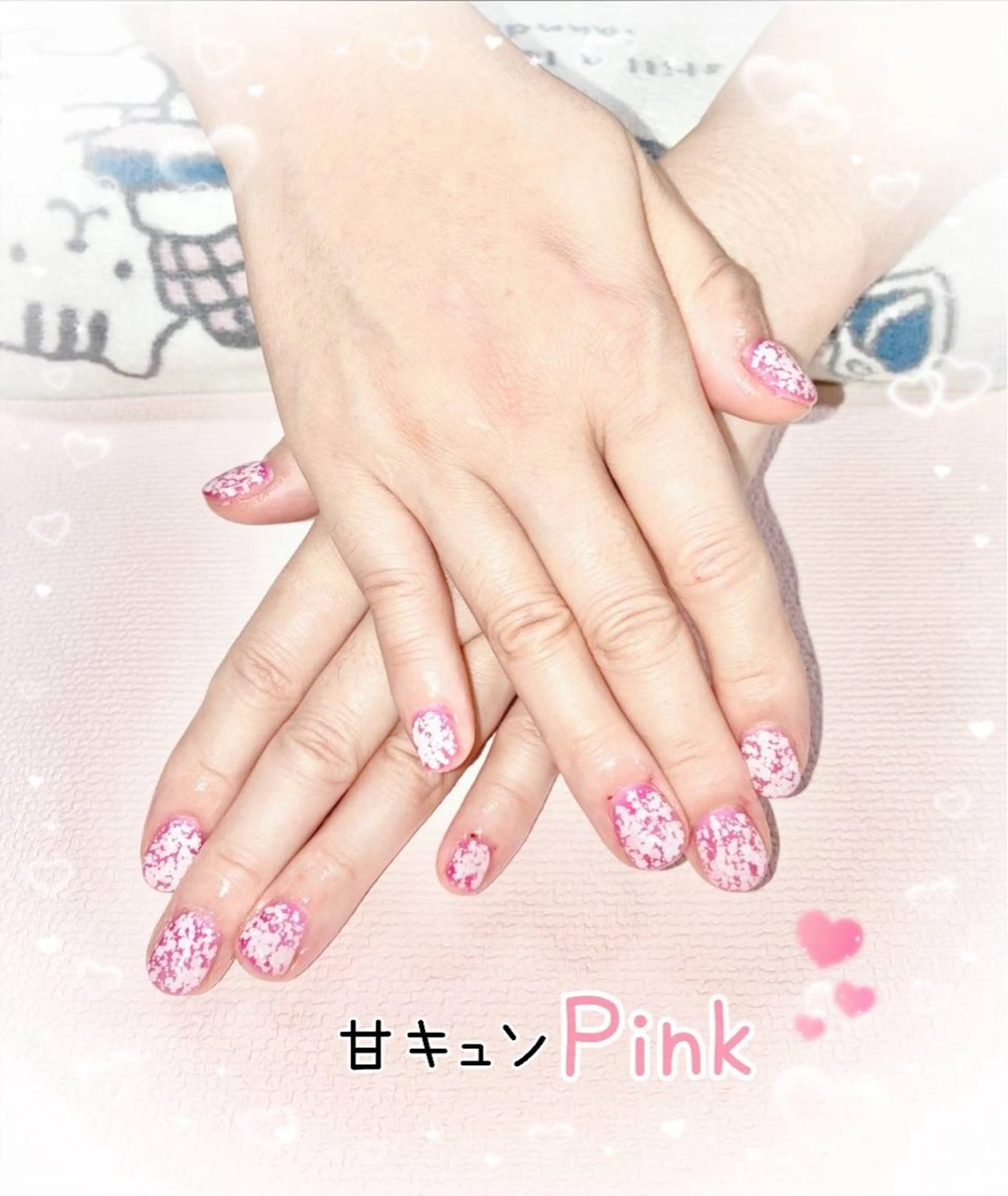 ネイル ジェルネイル ピンク ハンドネイル Tairacchi ﾀｲﾗｯﾁのエステ・リラクイメージ