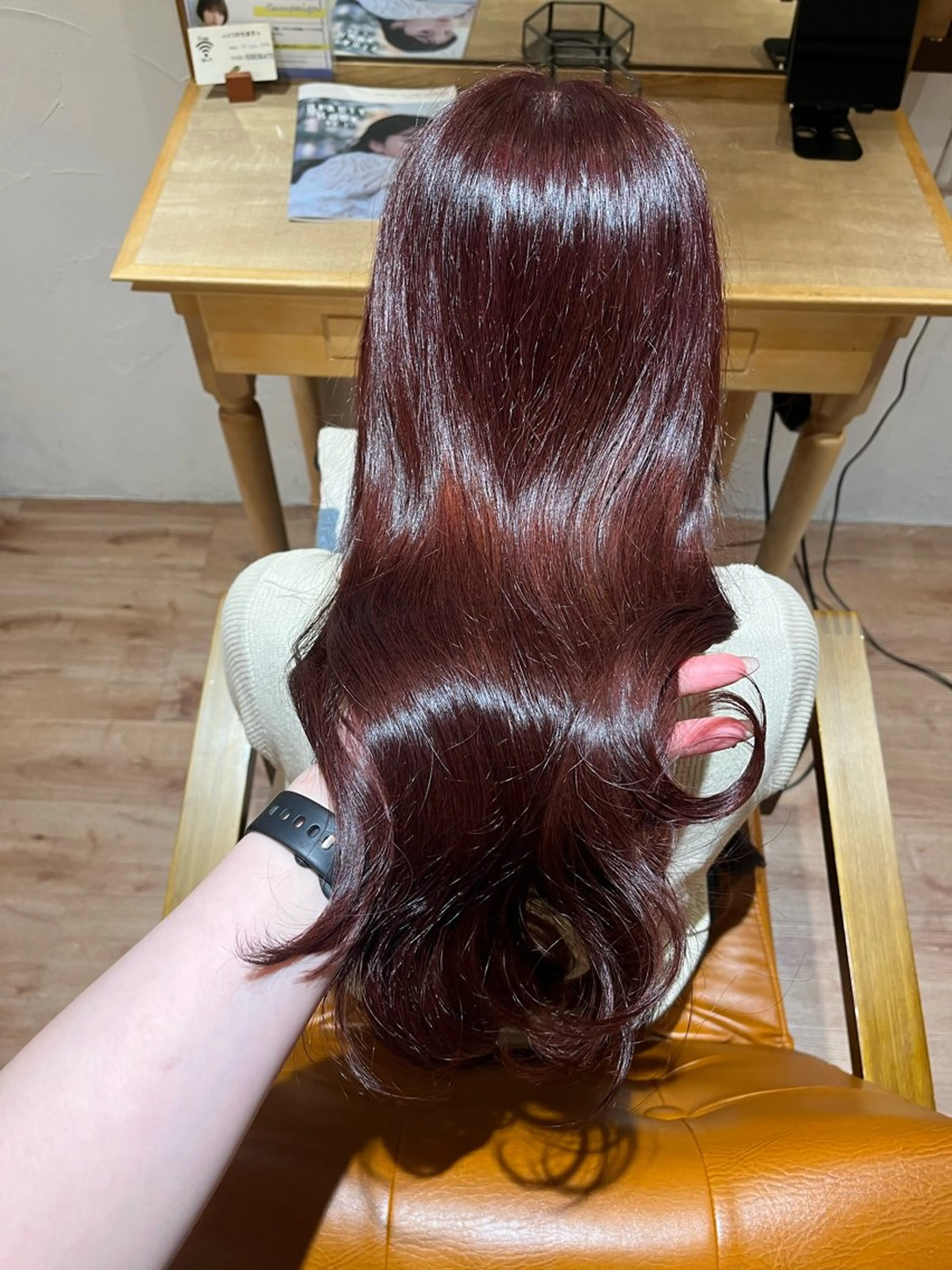 ロング カラー ブリーチ ブリーチなしカラー Saya/ショート/ ボブ/ 大阪/梅田のヘアスタイル