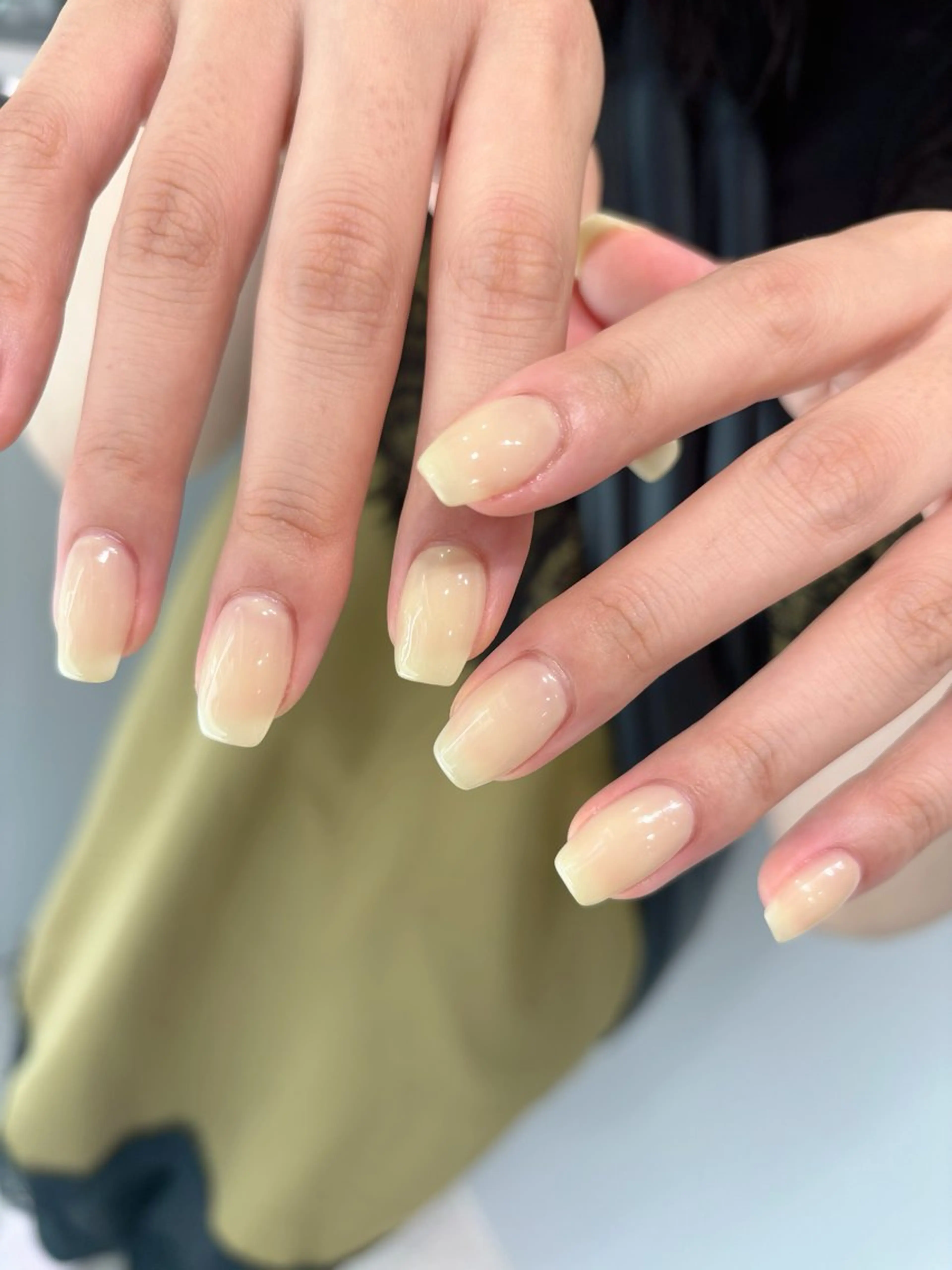 ネイル ワンカラーネイル kanell⭐︎ ニュアンスネイルのネイルデザイン