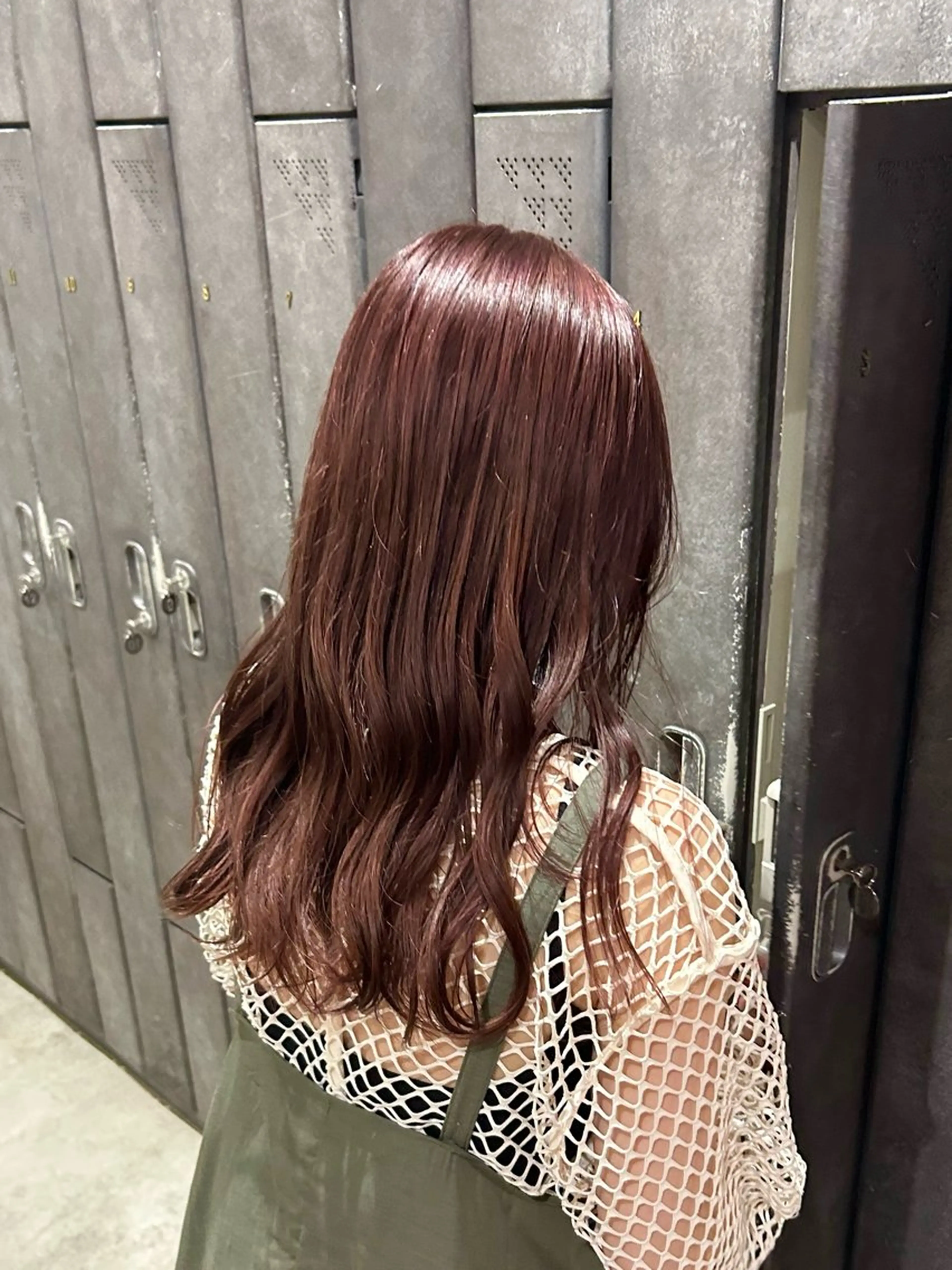 セミロング カラー ブラウンカラー ピンクカラー ピンクブラウン nana/ボブ/ レイヤー/梅田のヘアスタイル