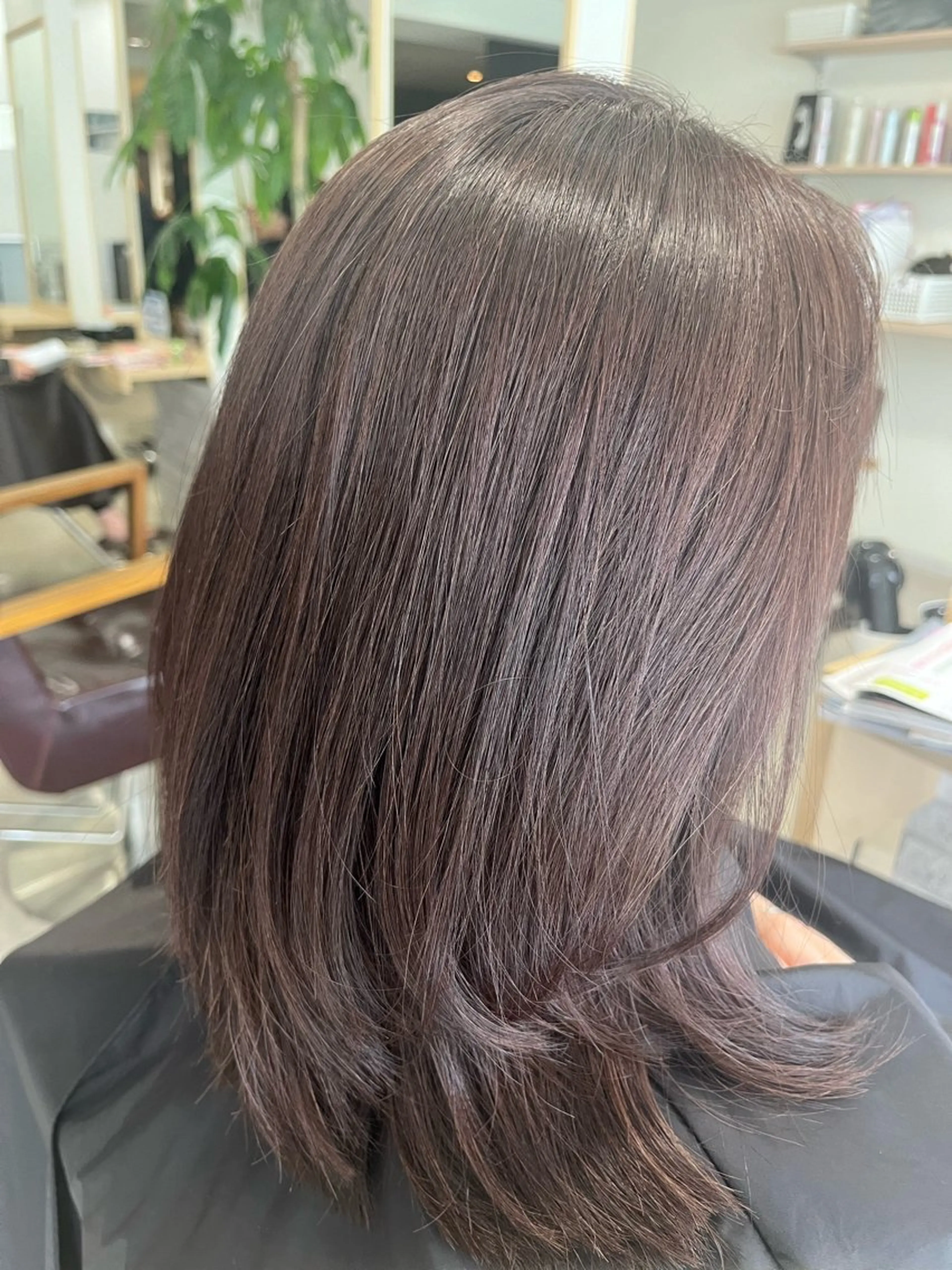 セミロング カラー nicahair maiのヘアスタイル