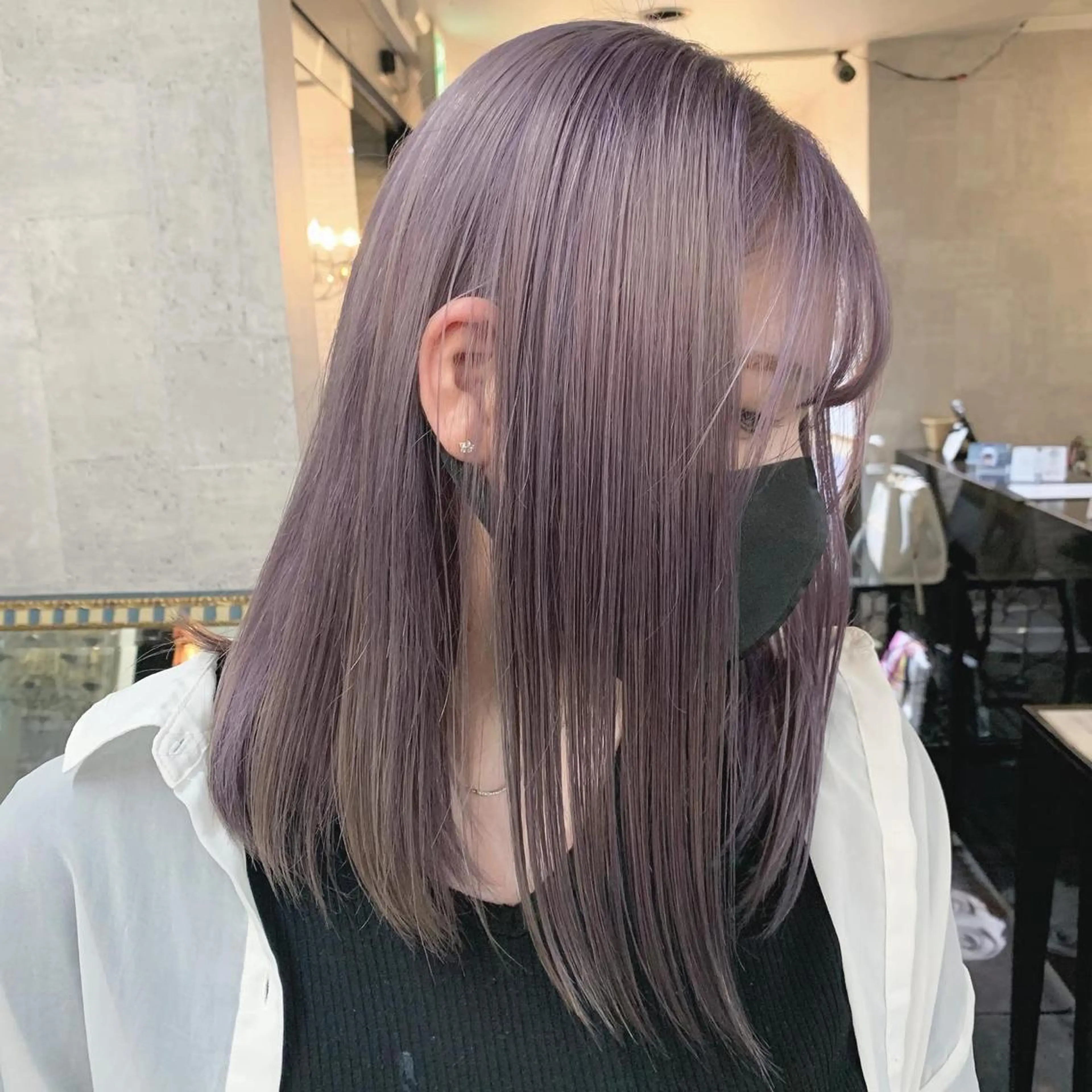 ミディアム ヘアカラー 佐藤 香太のヘアスタイル