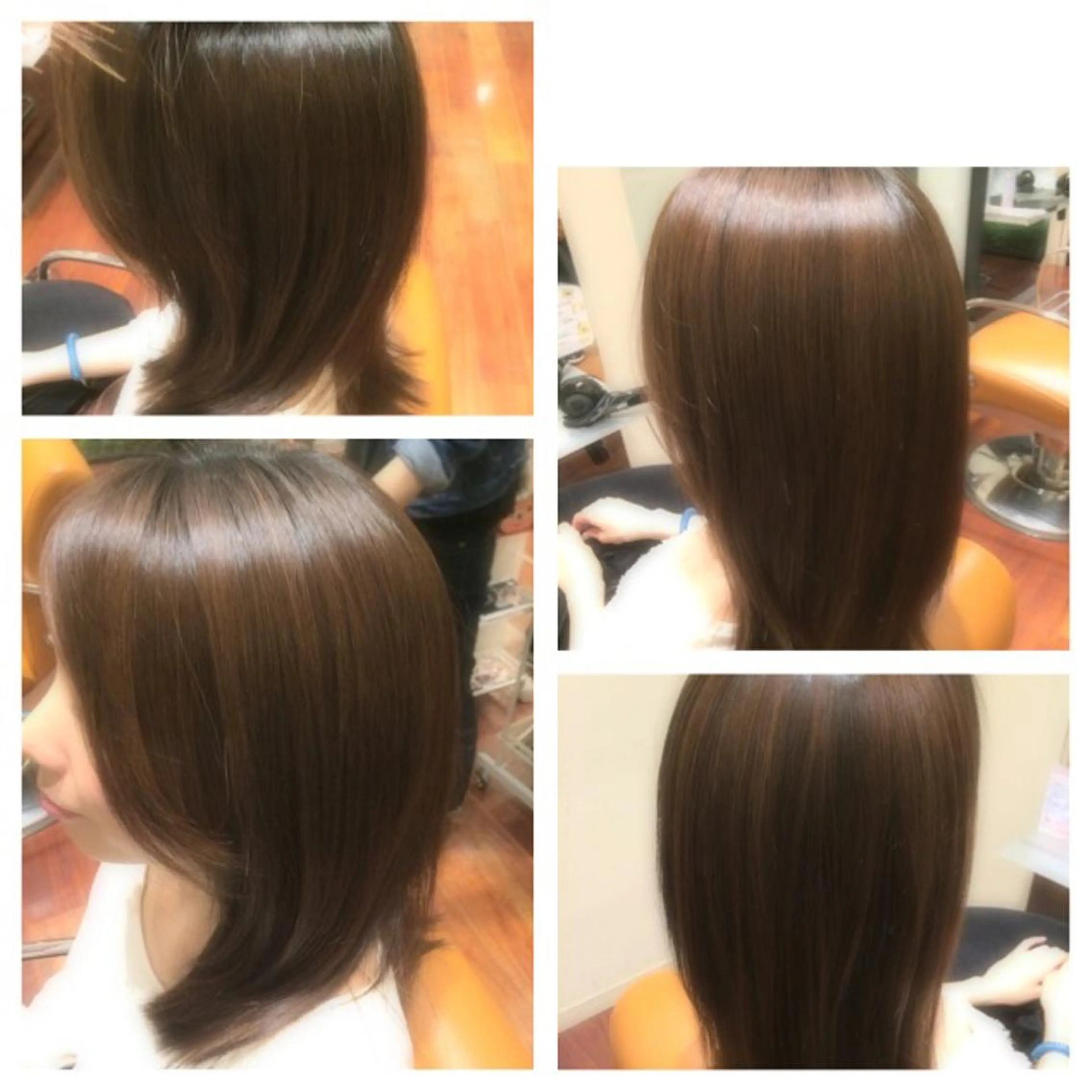 ミディアム セミロング パーマ 縮毛矯正 上原 聡良(akira)のヘアスタイル