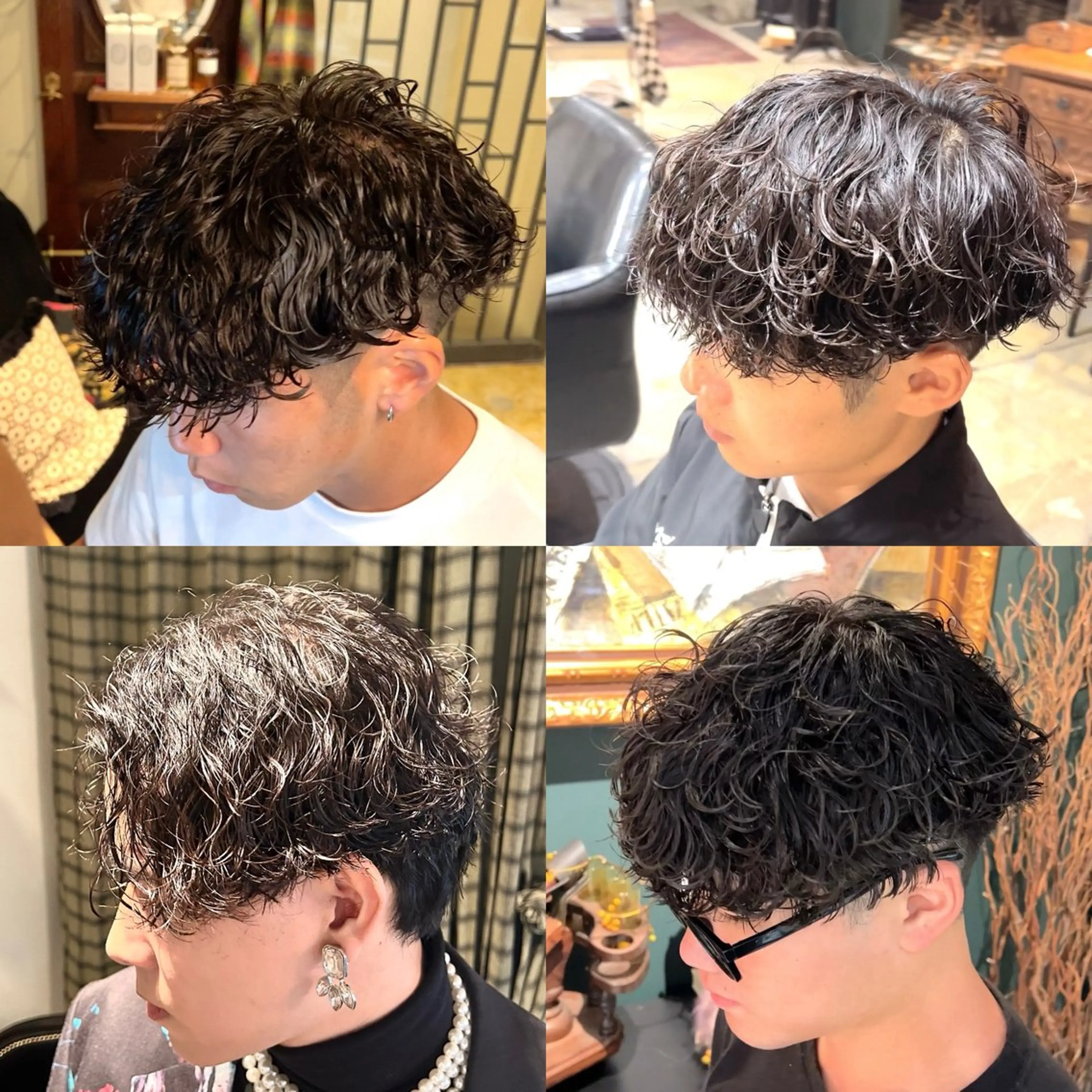 パーマ メンズ メンズパーマ眉毛 特化アユム🔥のヘアスタイル