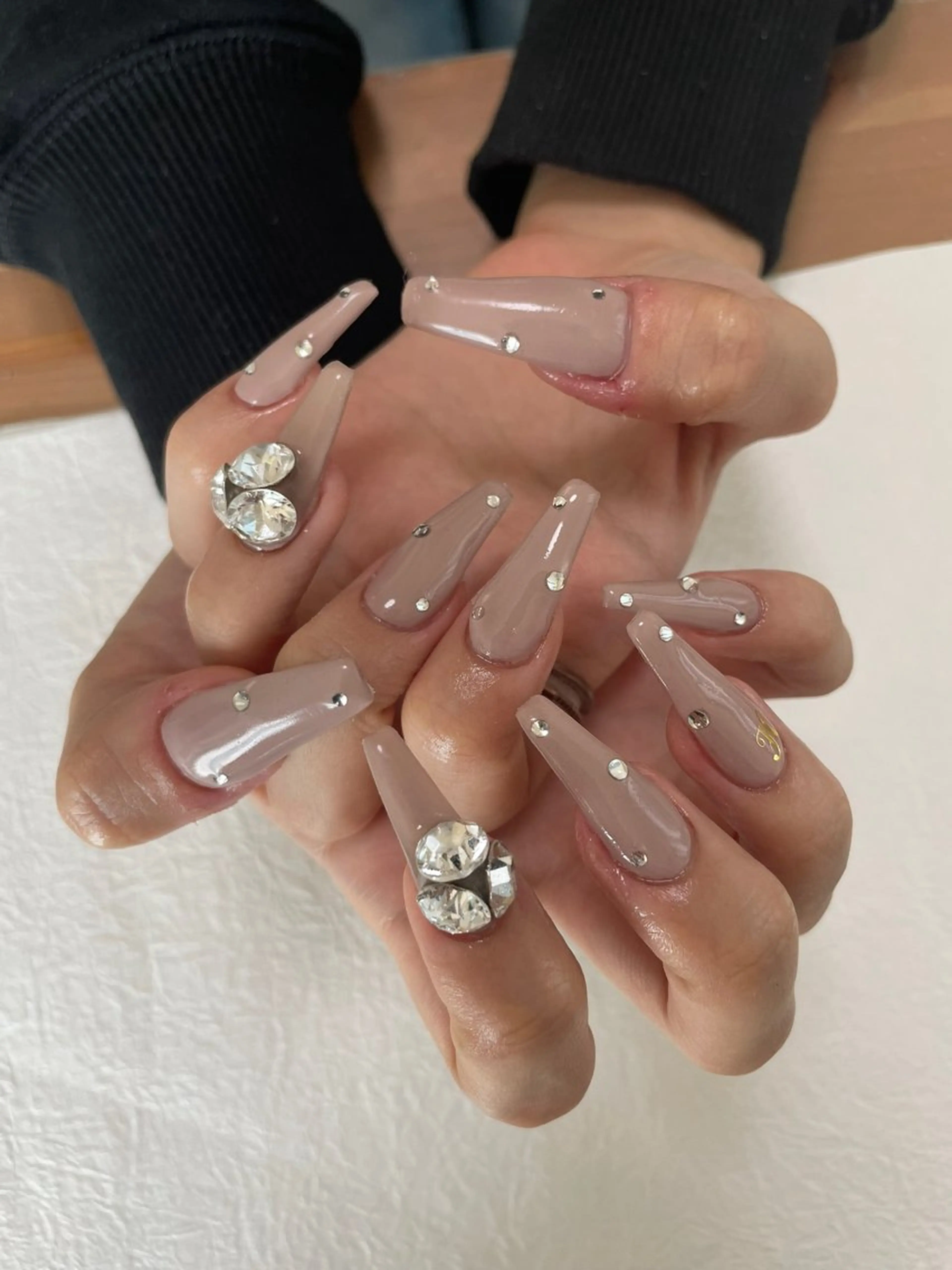 ネイル キラキラネイル シンプルネイル AZNAIL matsudaのネイルデザイン