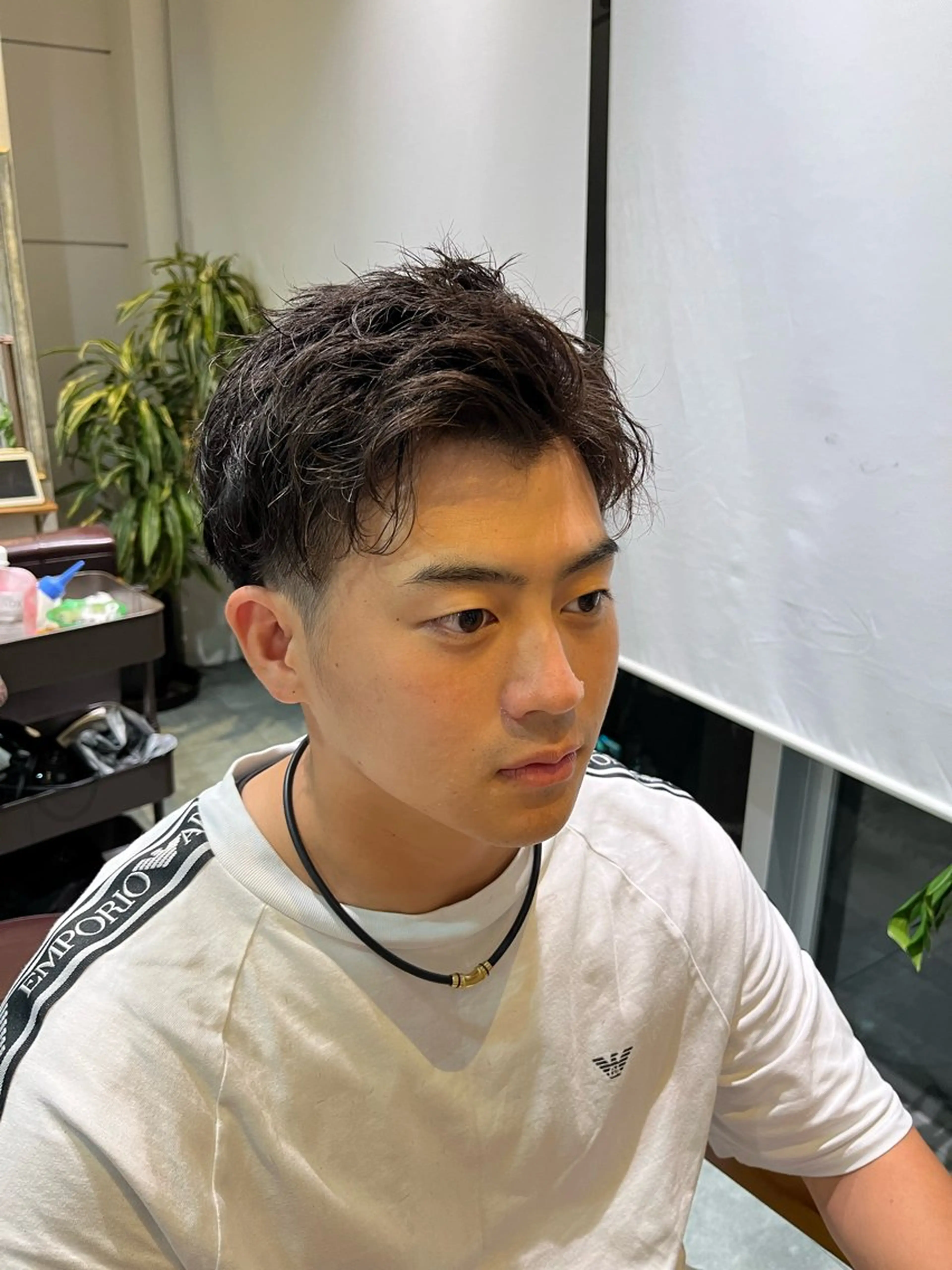 パーマ メンズ メンズパーマ ツイストスパイラルパーマ スパイラルパーマ カット ヘッドスパ loup yunaのヘアスタイル