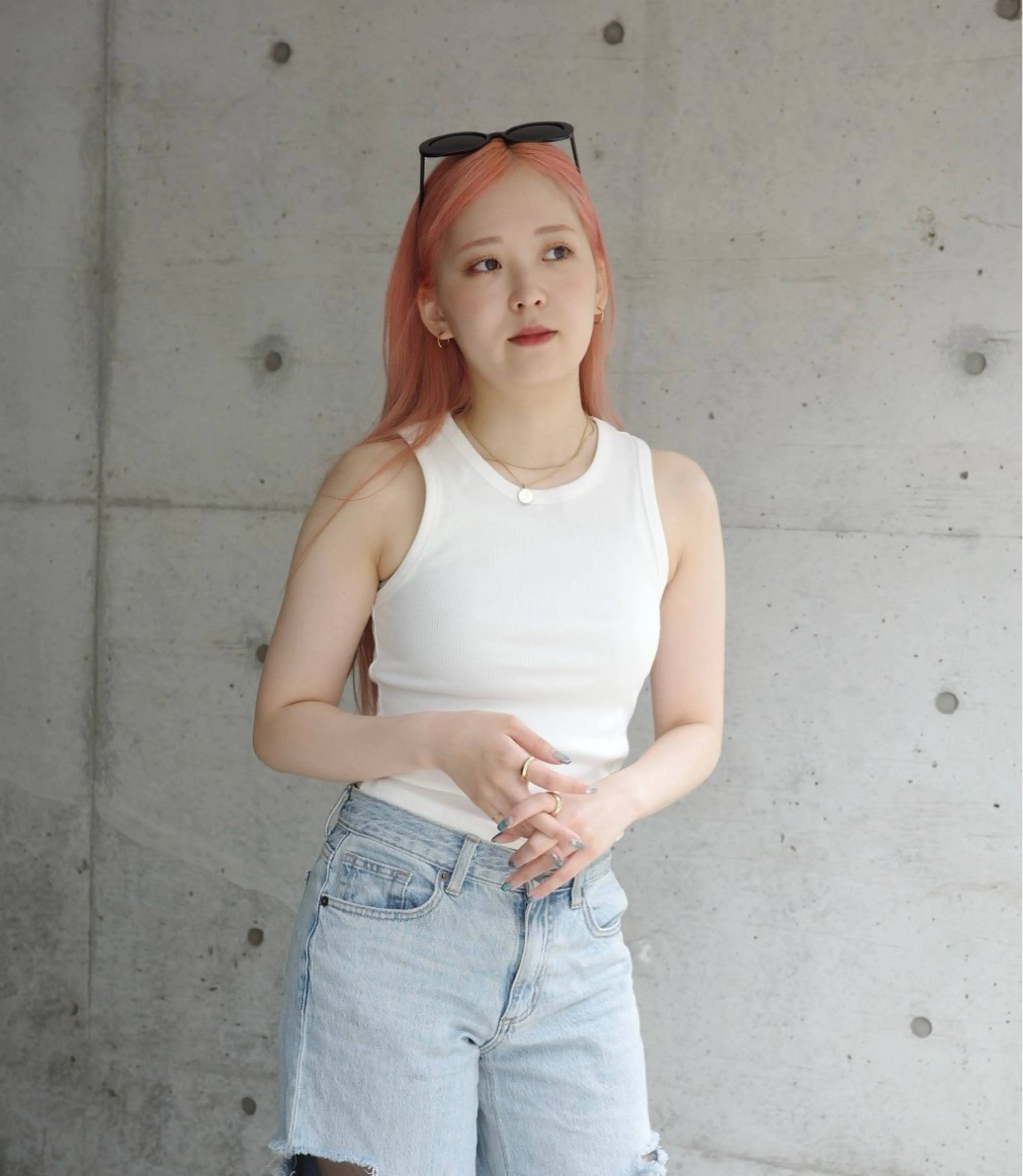 ミディアム ヘアカラー トリートメント 畑中康志 美髪矯正/ハイトーンのヘアスタイル