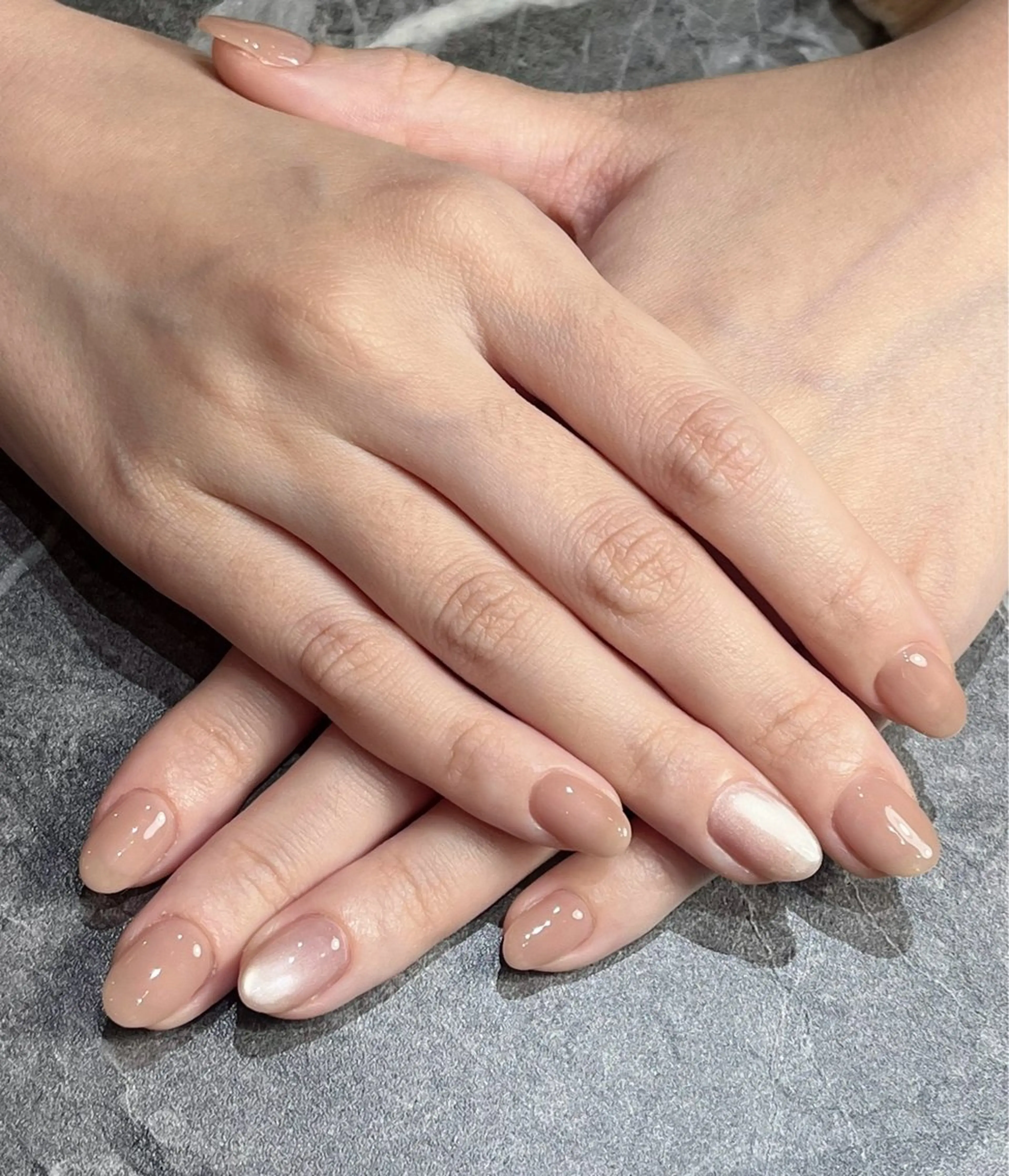 ネイル フラッシュネイル マグネットネイル ワンカラーネイル ハンドネイル Motoki Ayakaのネイルデザイン