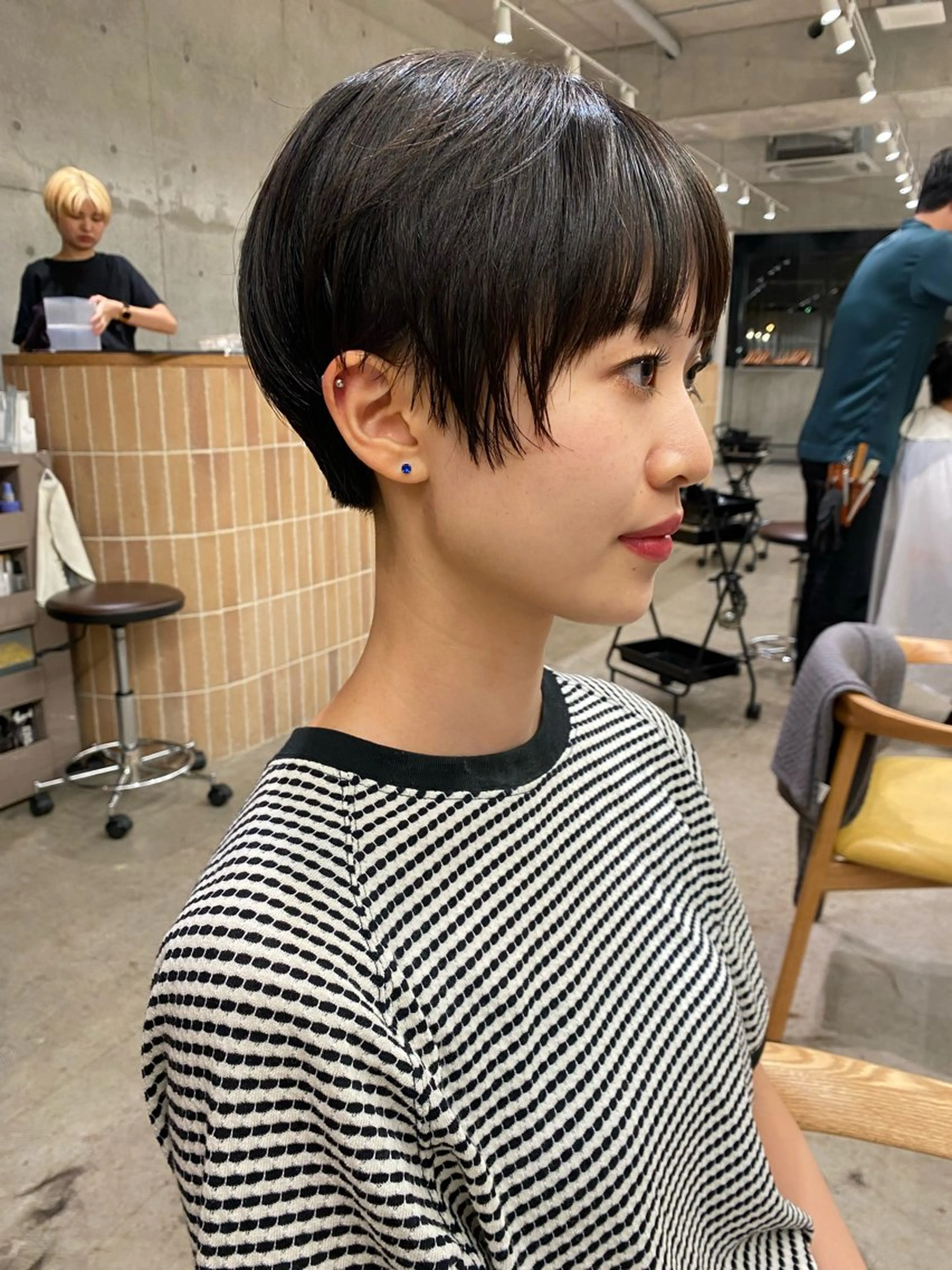 ショート カラー カット ヘアカラー レイヤー/柔色 カラー/SAkiのヘアスタイル