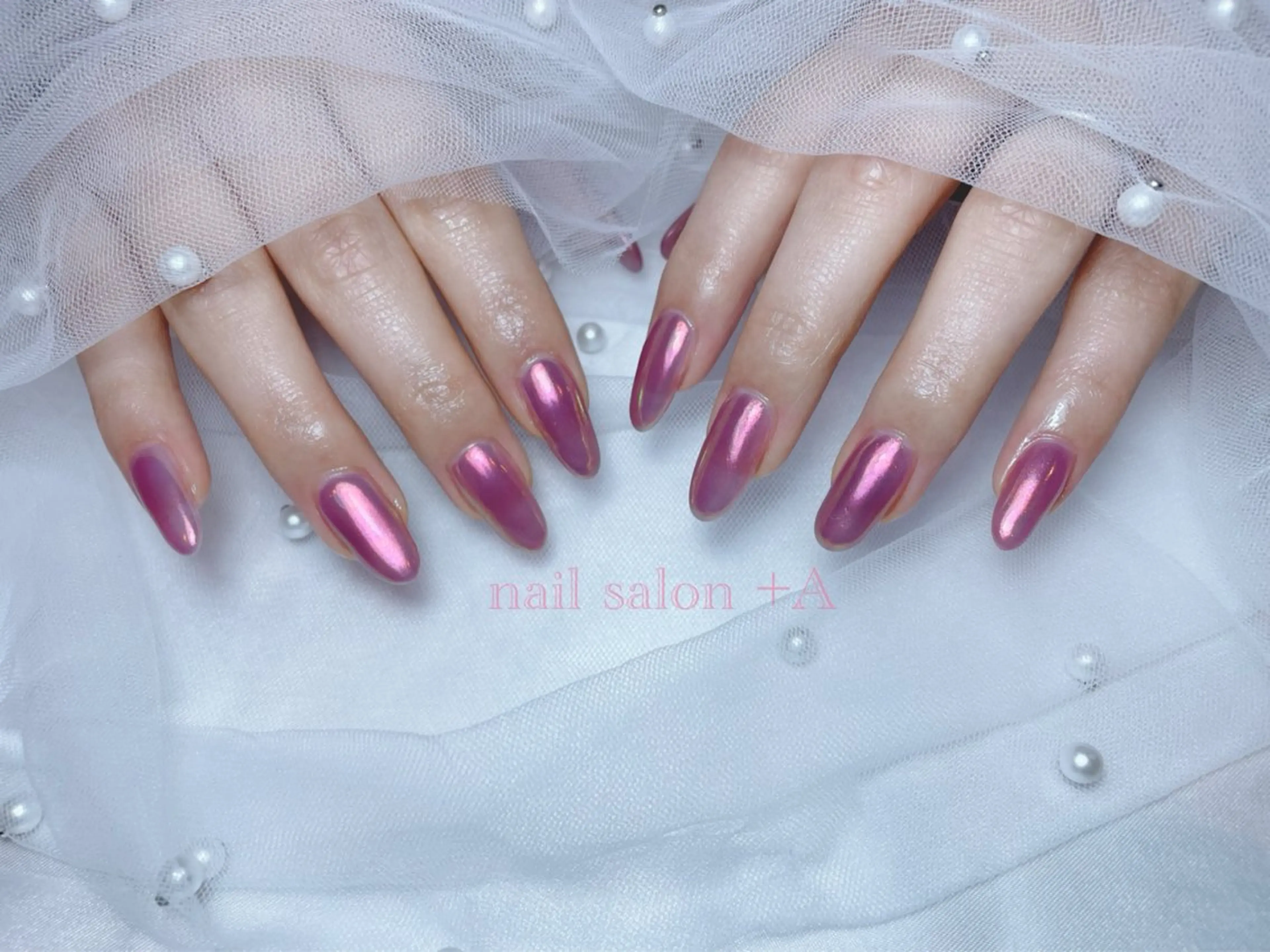 セミロング ハンドネイル Nail Salon +Aのネイルデザイン