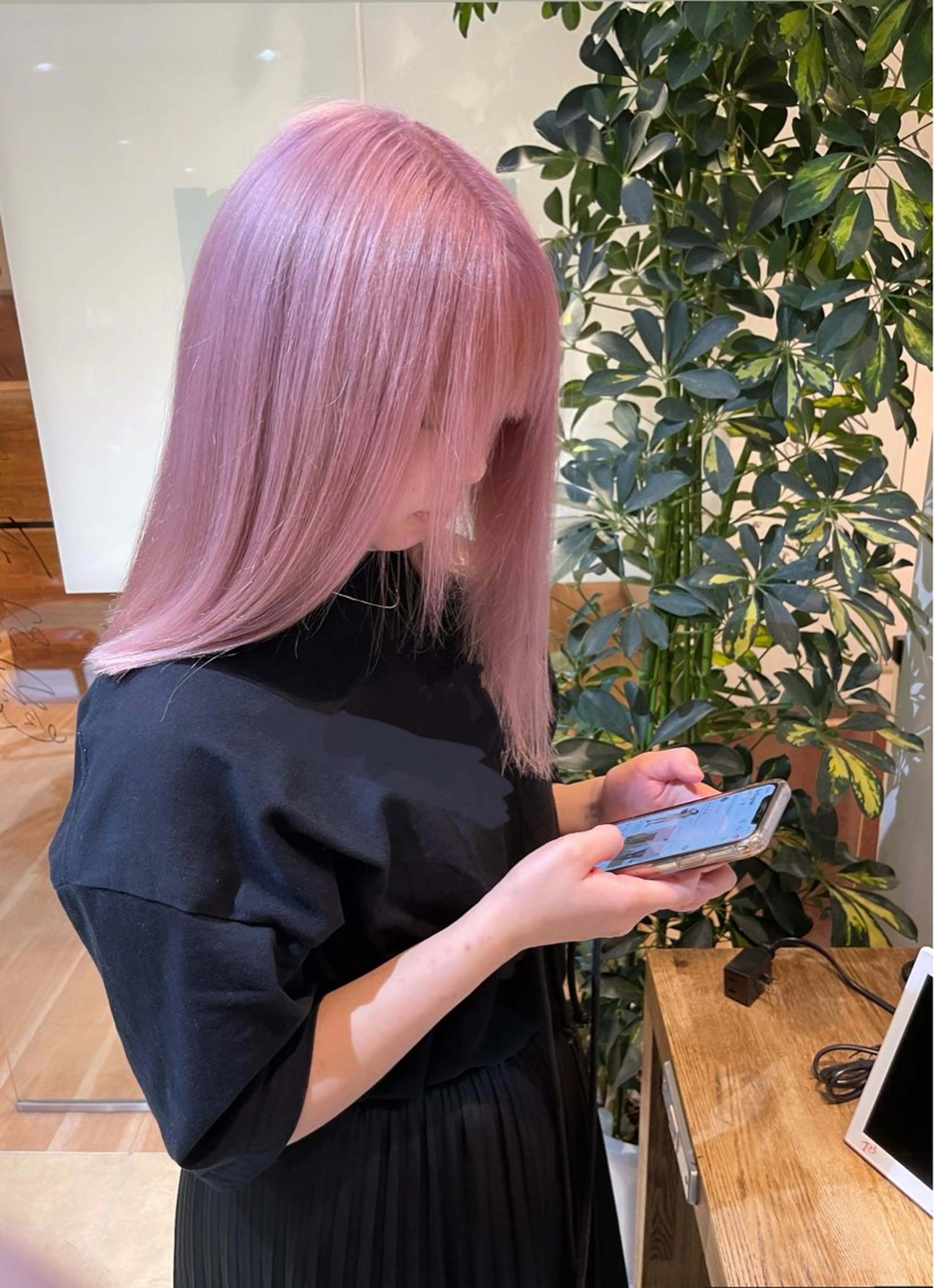 ミディアム カラー ブリーチ ピンクカラー 🌻shuka透明感 艶感カラー/新宿🌻のヘアスタイル