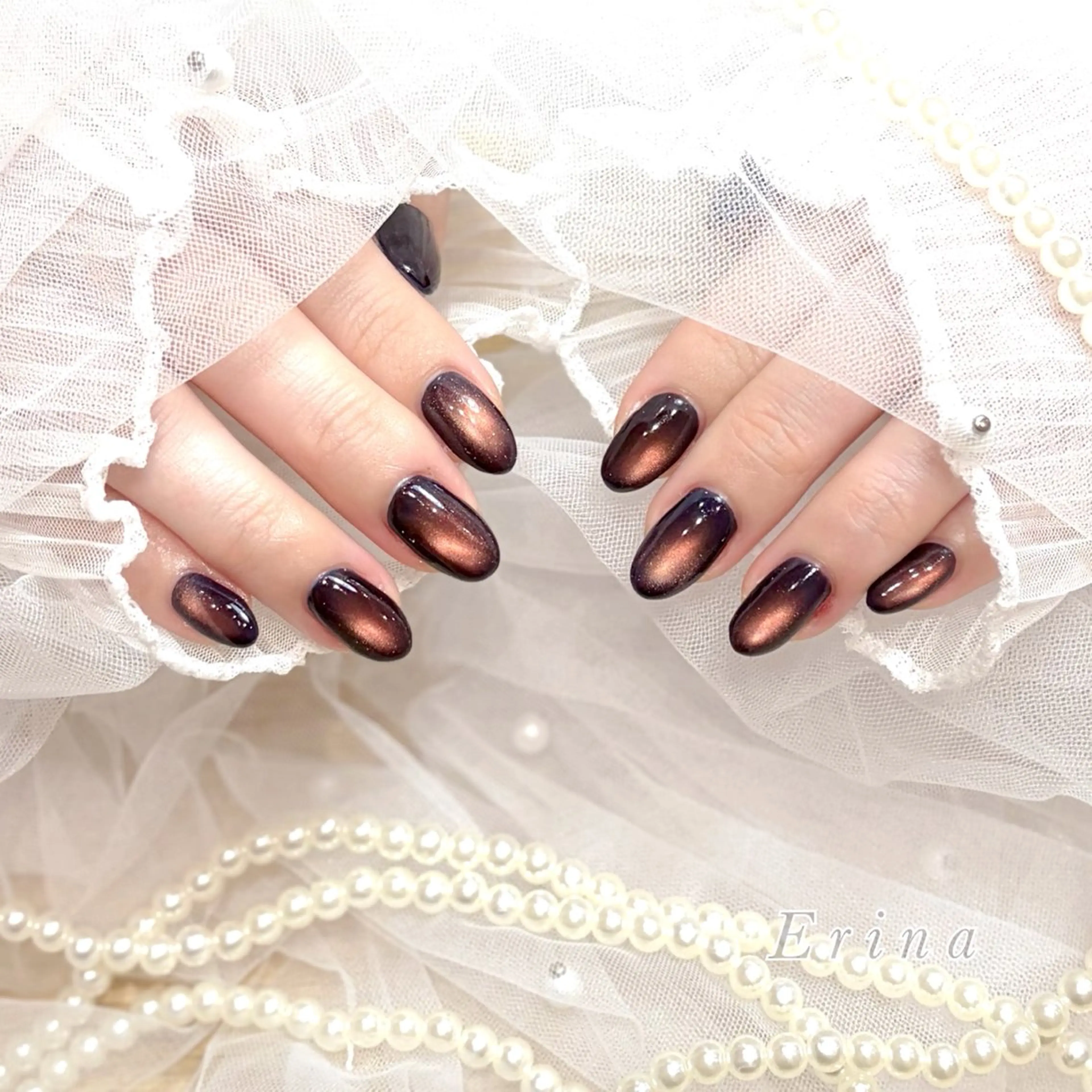 ネイル Erina🐱 フィルイン💅パラのネイルデザイン