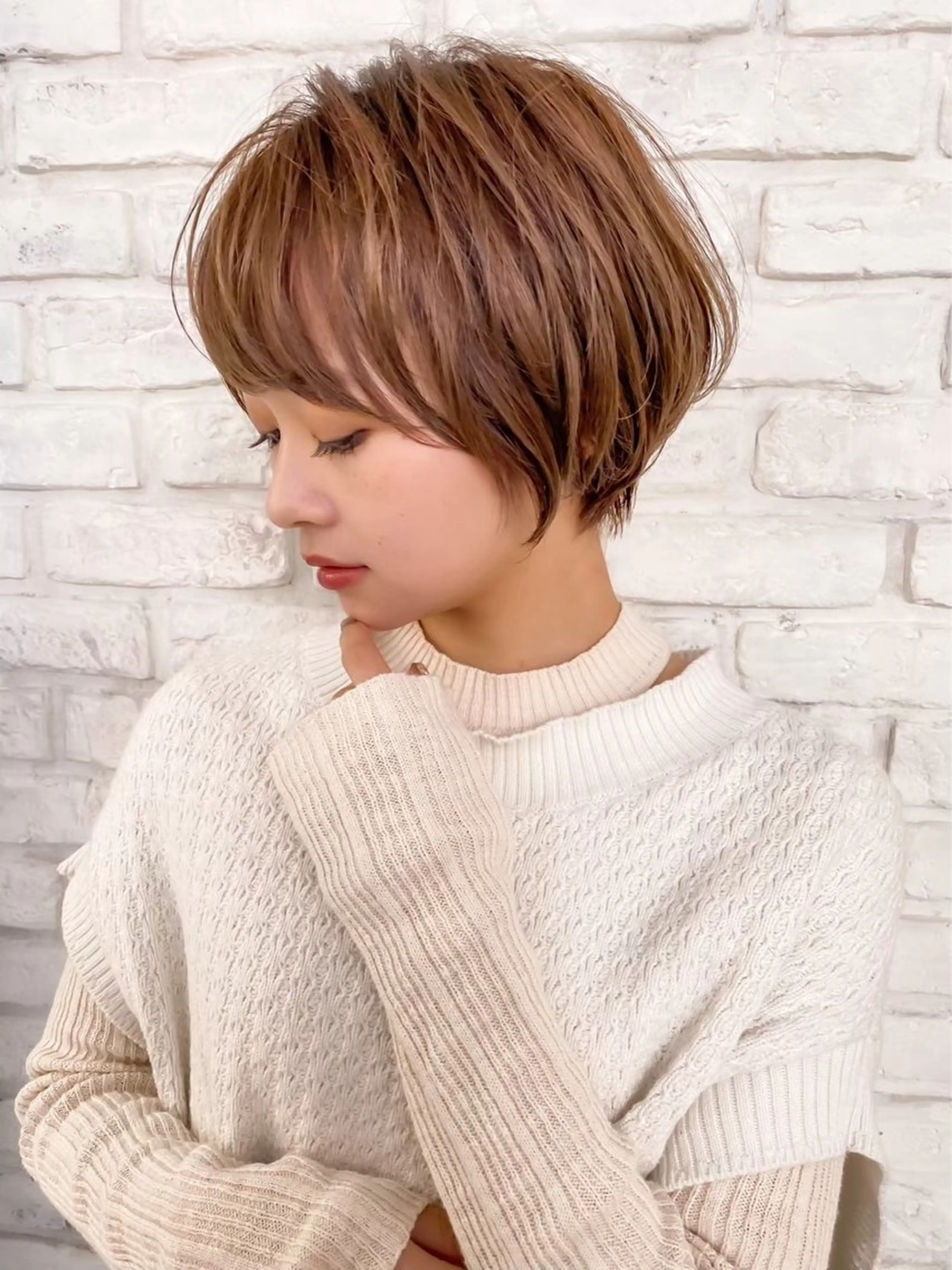 ショート カラー 似合わせボブ🌟 艶髪特化💗村松優斗のヘアスタイル