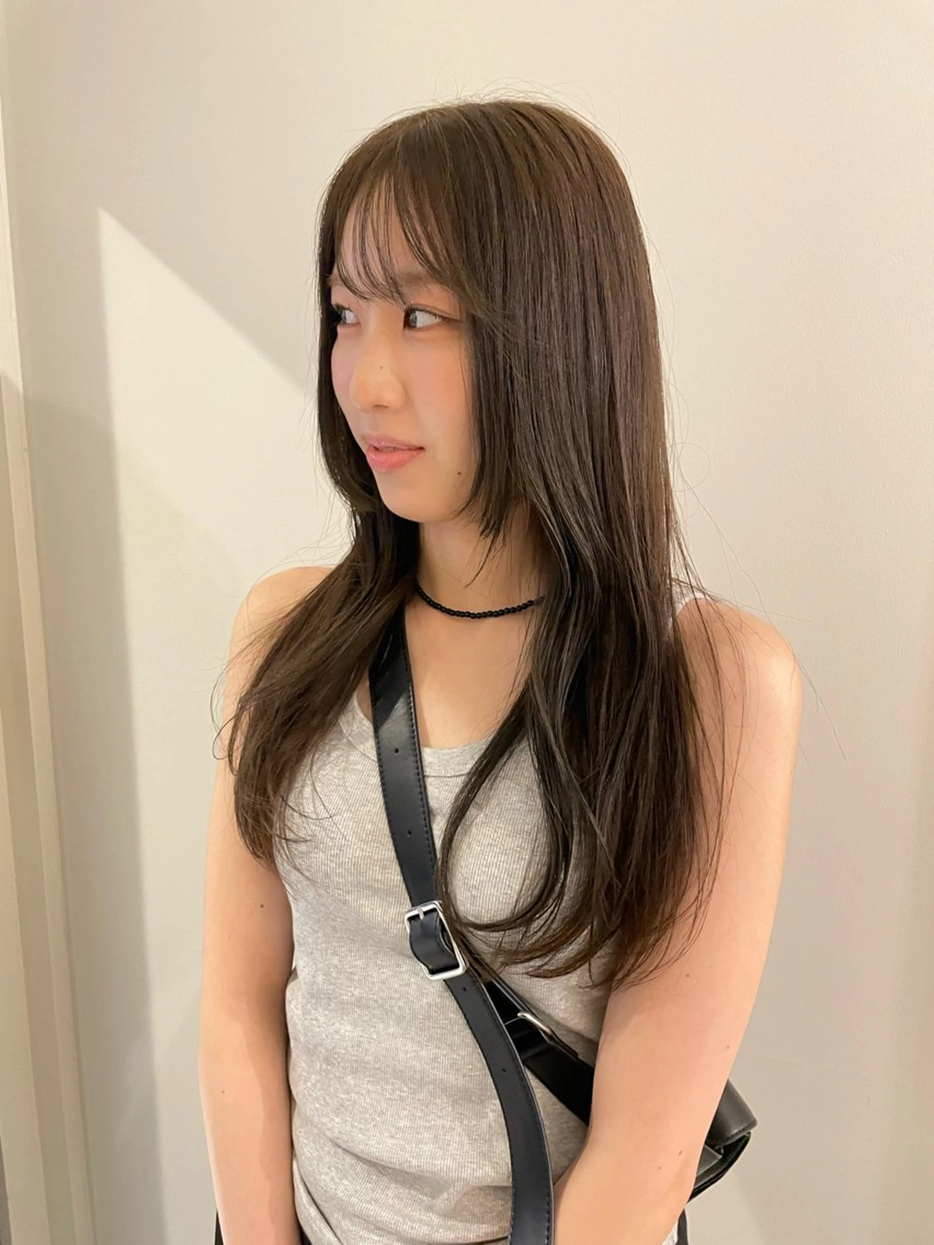 ロング カラー ブラウンカラー カット ヘアカラー トリートメント 渋谷 留菜のヘアスタイル