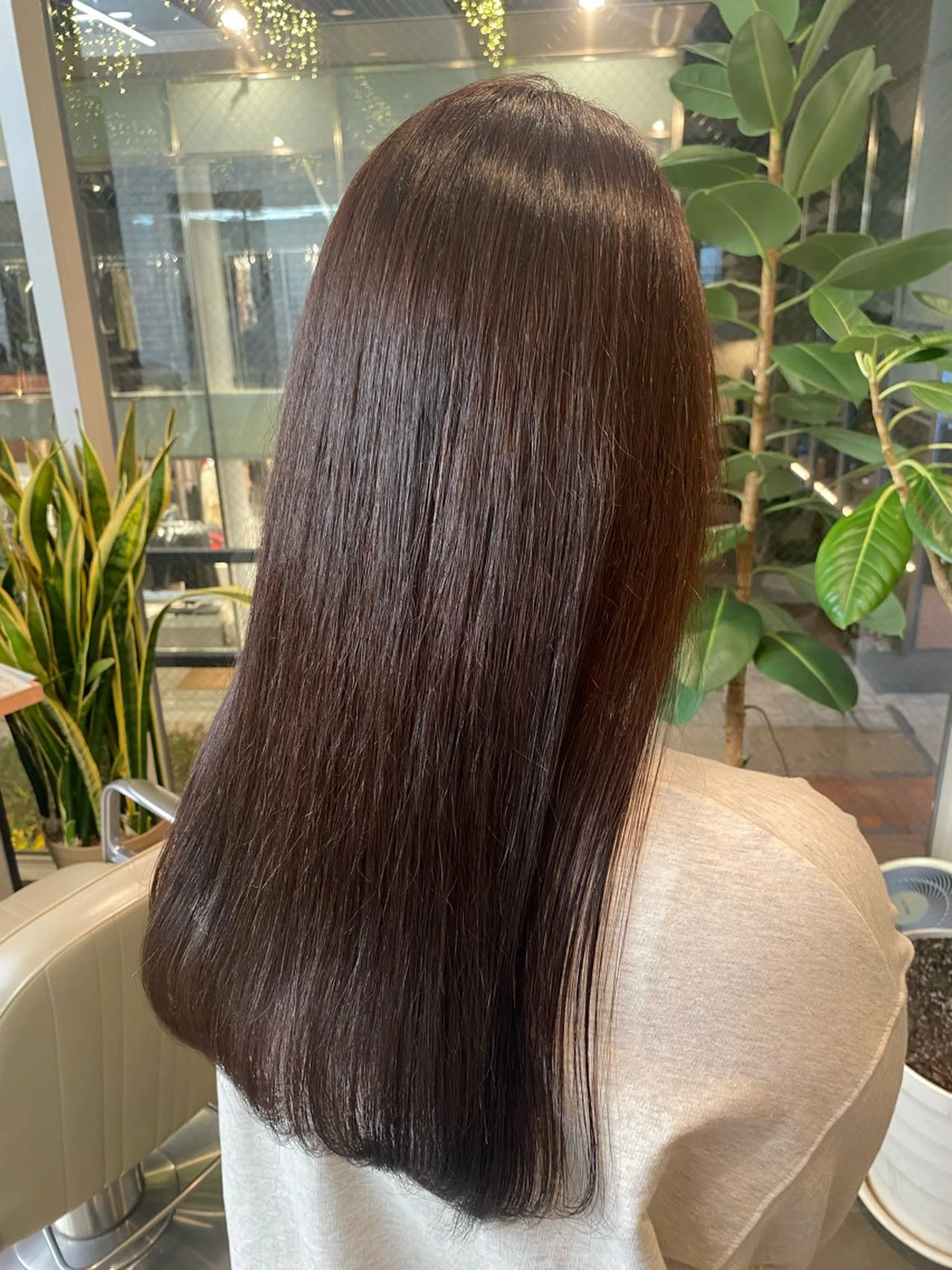 セミロング カラー セミロングパーマ ブラウンカラー ヘアカラー トリートメント ヘアセット 🎧ayaka/ボブ /透明感カラー🩵のヘアスタイル