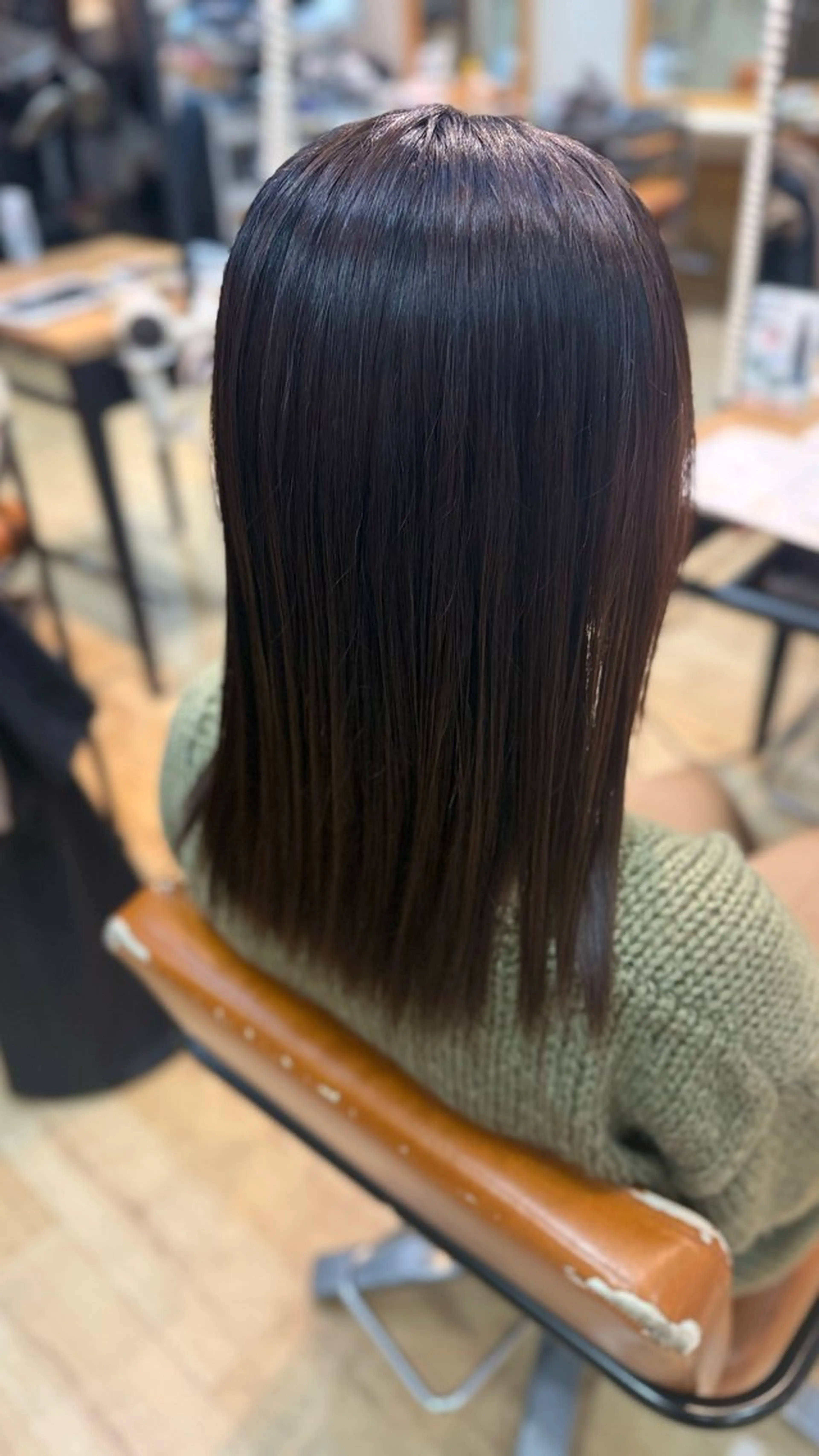 ロング 縮毛矯正 AROMA hair トウマのヘアスタイル