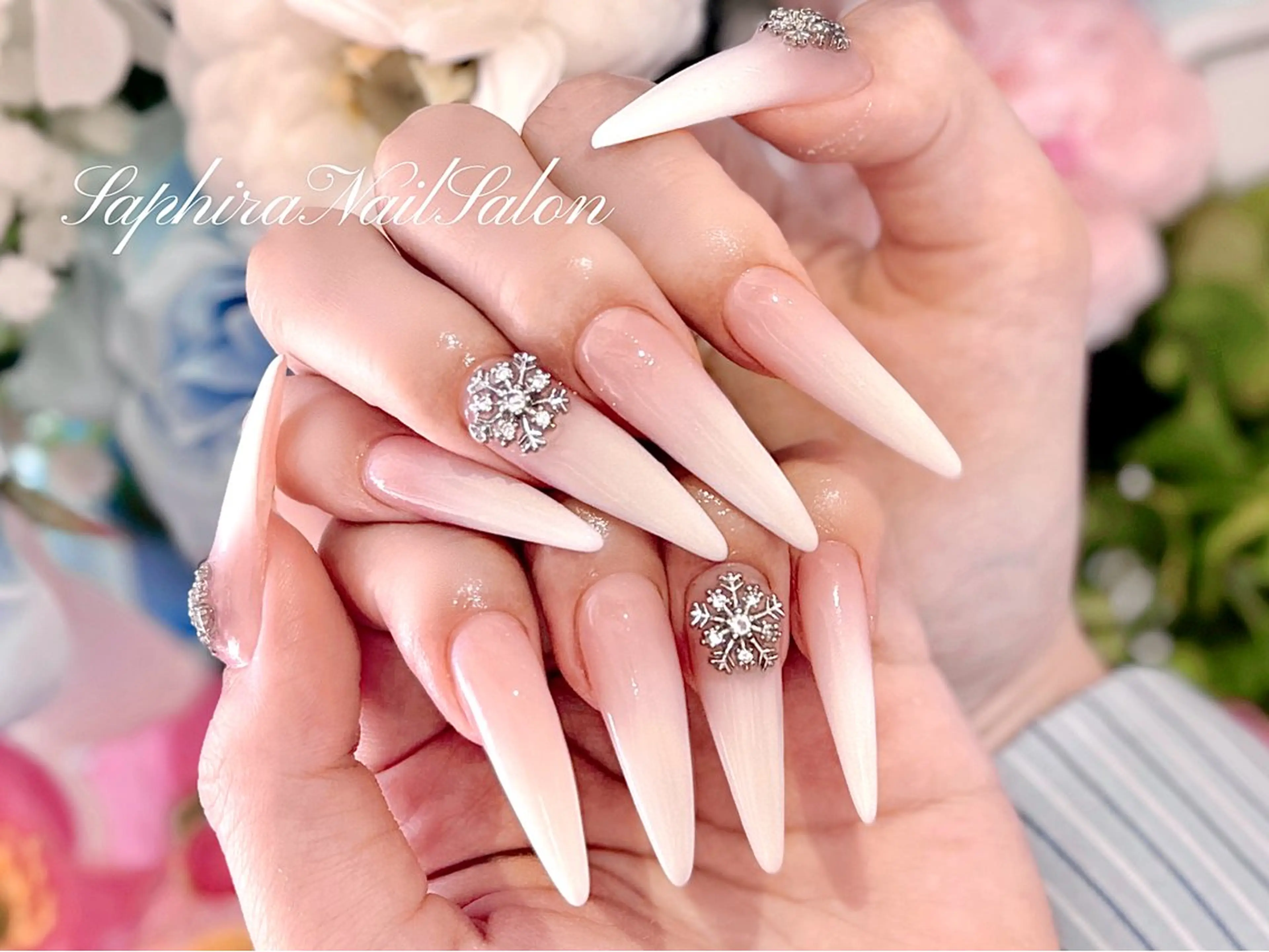 カラー ハンドネイル Saphiraネイル サロン錦糸町のネイルデザイン