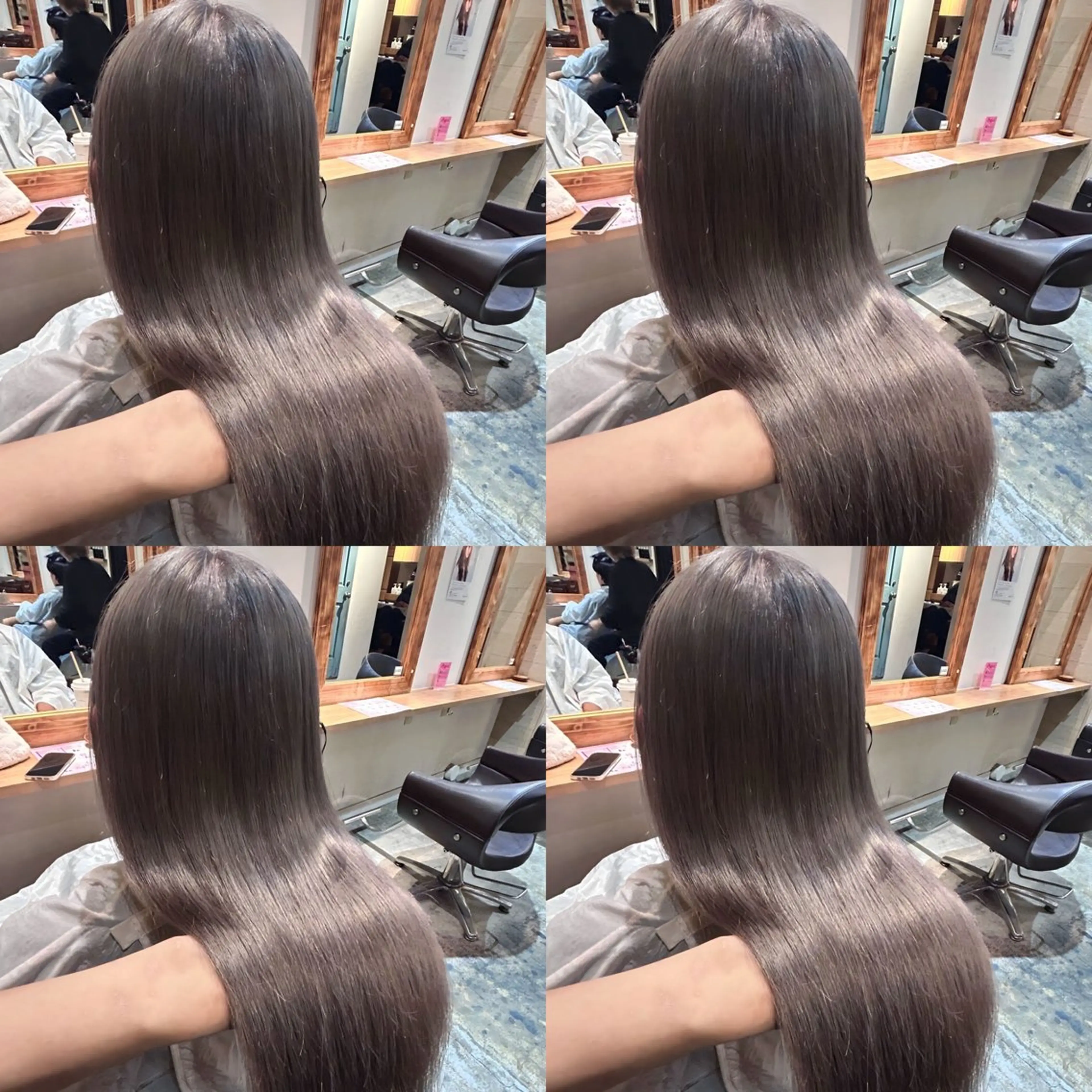 ロング カラー 艶髪×透明感カラー ののかのヘアスタイル