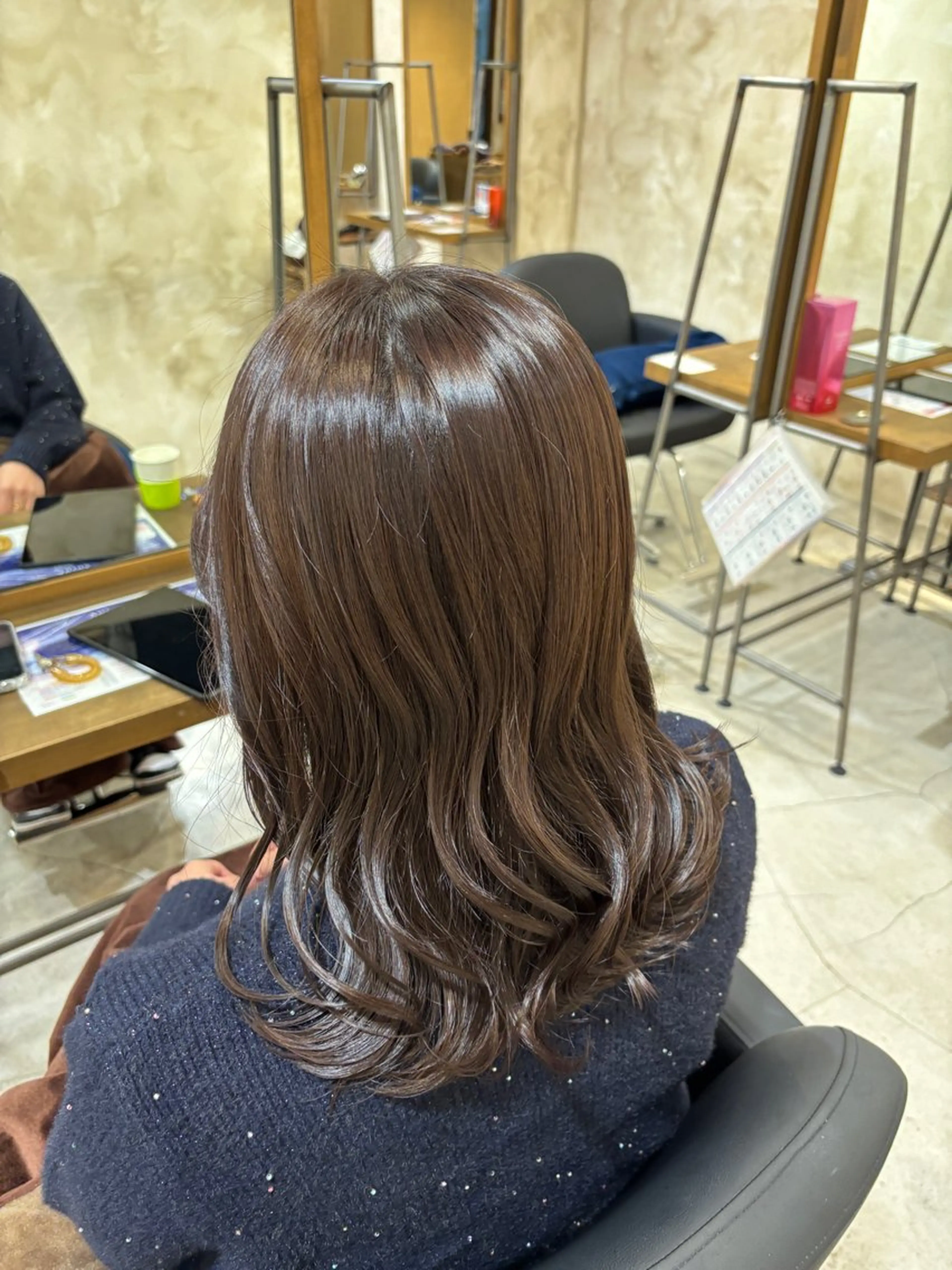 ロング カット ヘアカラー トリートメント ツヤカラー🫧Sae ネイルモデル募集中のヘアスタイル