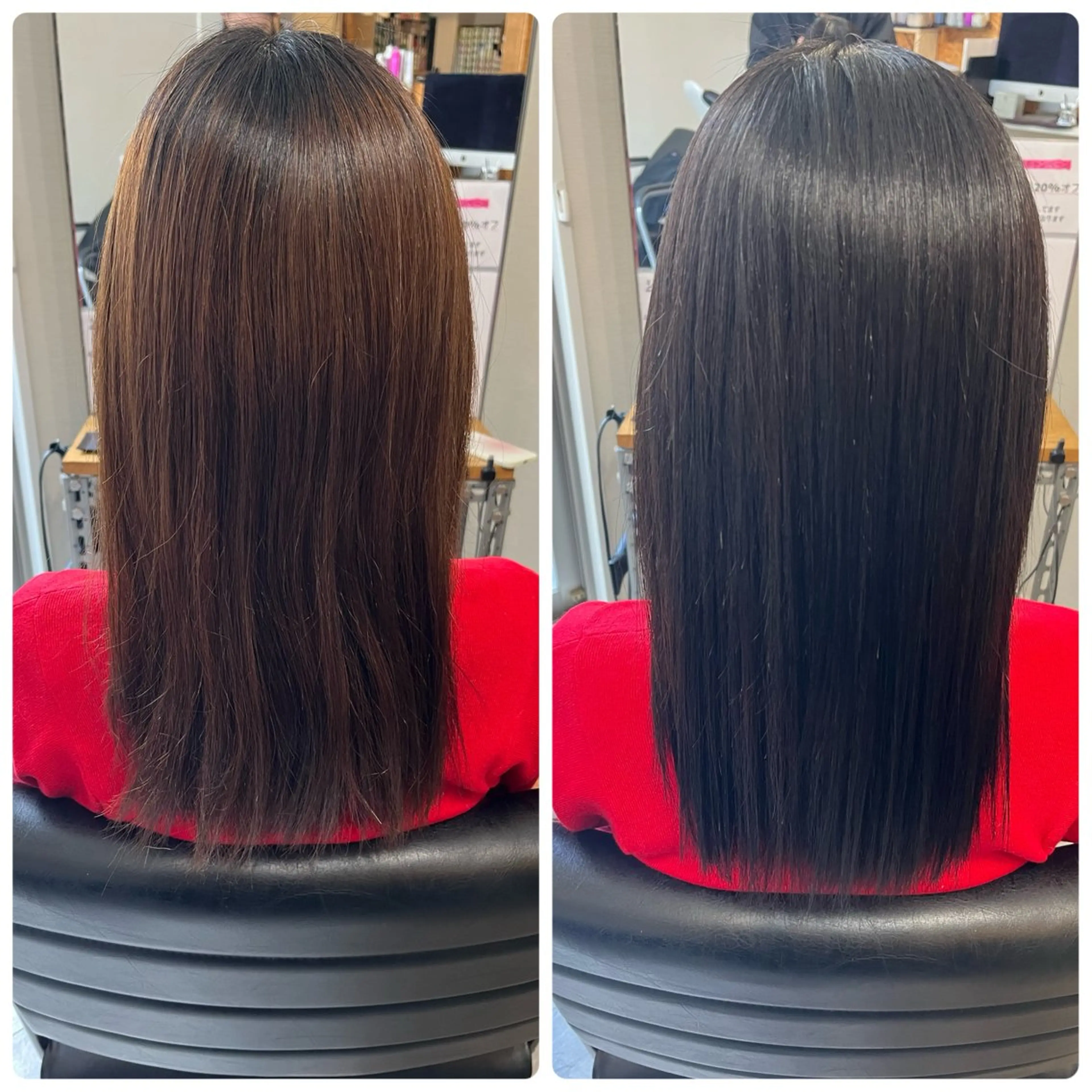 セミロング ヘアカラー トリートメント OFF YUYAのヘアスタイル