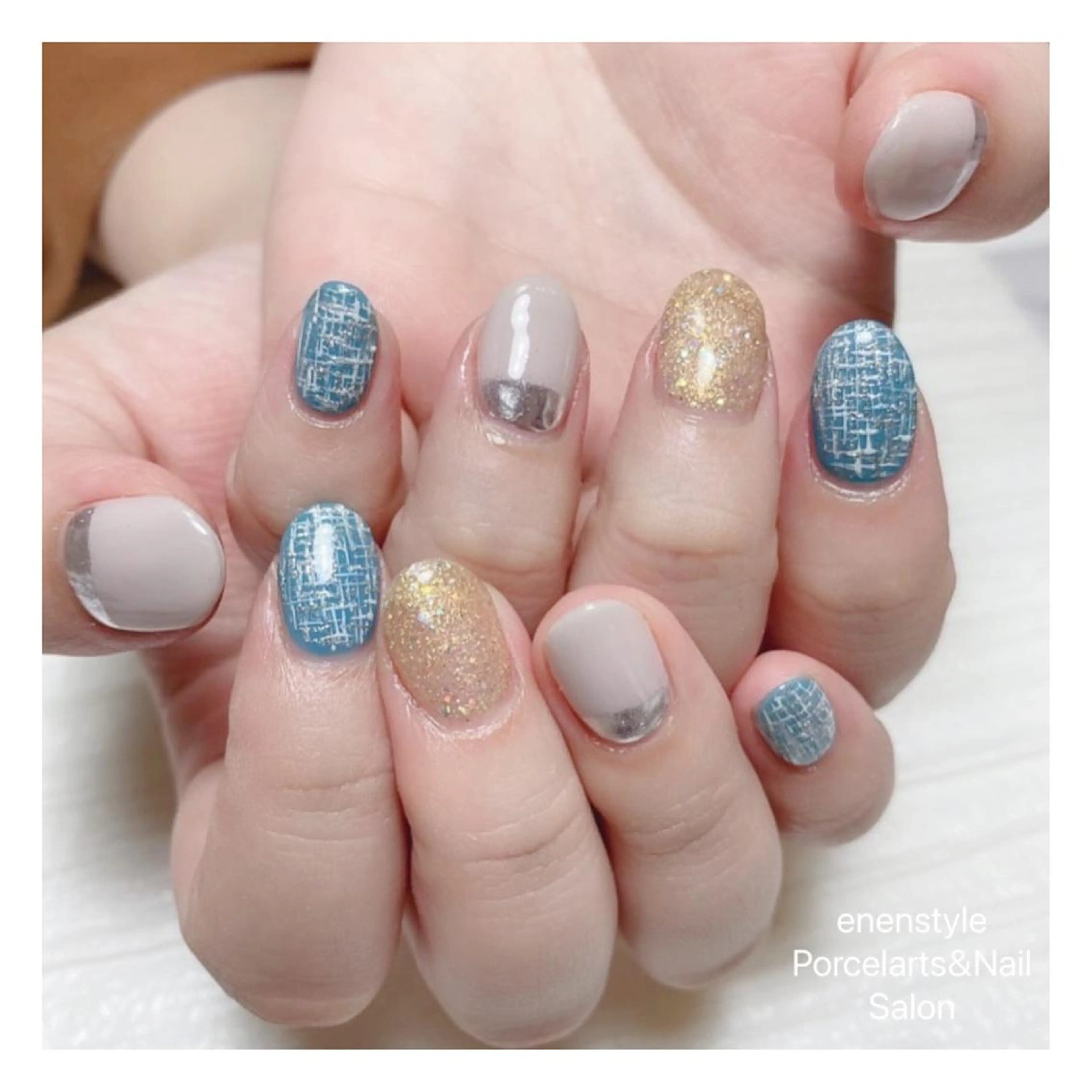 ミディアム ネイル 👑enen style👑のネイルデザイン