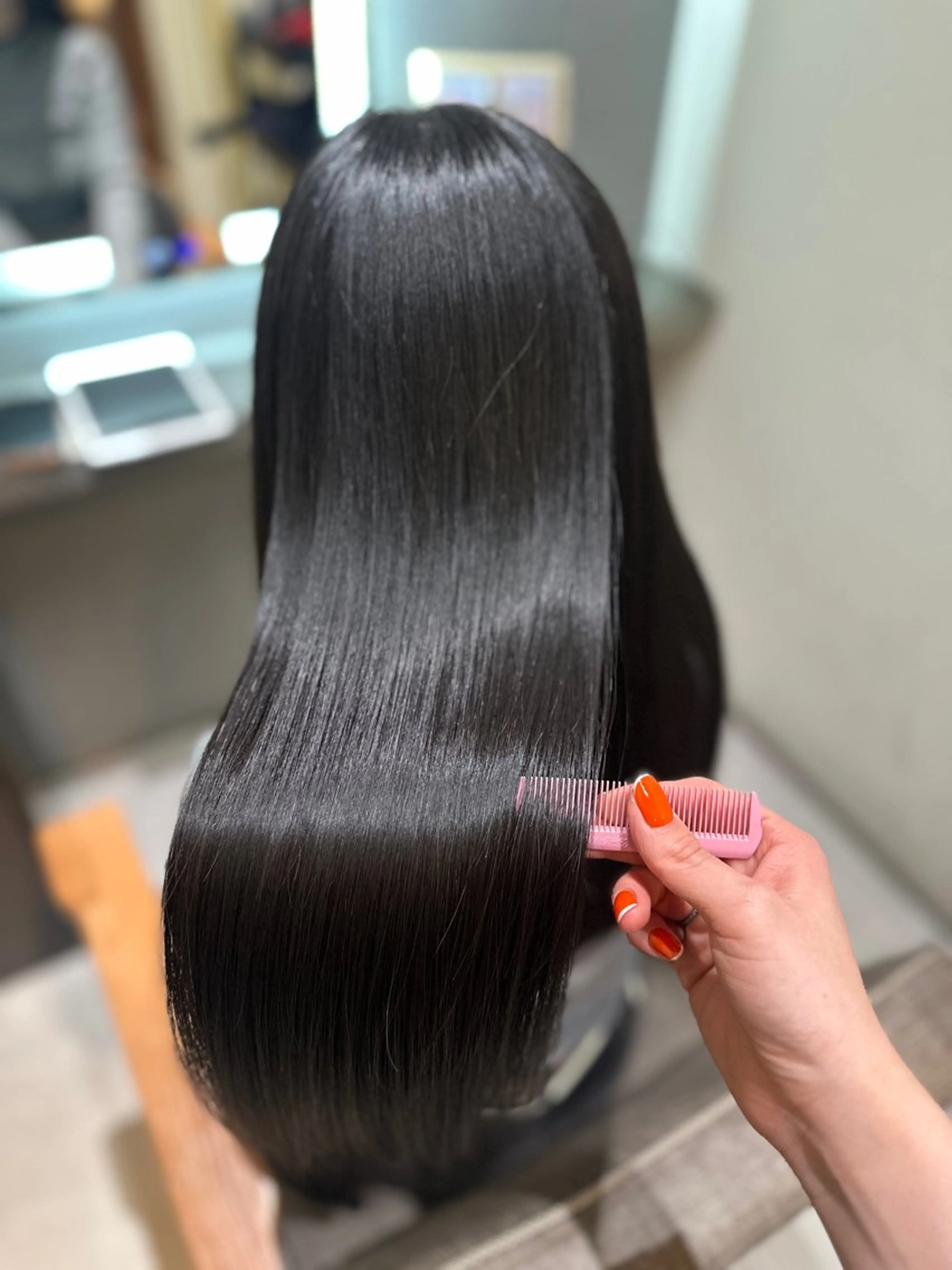 ミディアム カラー ヘアアレンジ トリートメント 酸熱トリートメント 🇰🇷韓国ｽﾀｲﾙ ﾚｲﾔｰ/ayanaのヘアスタイル