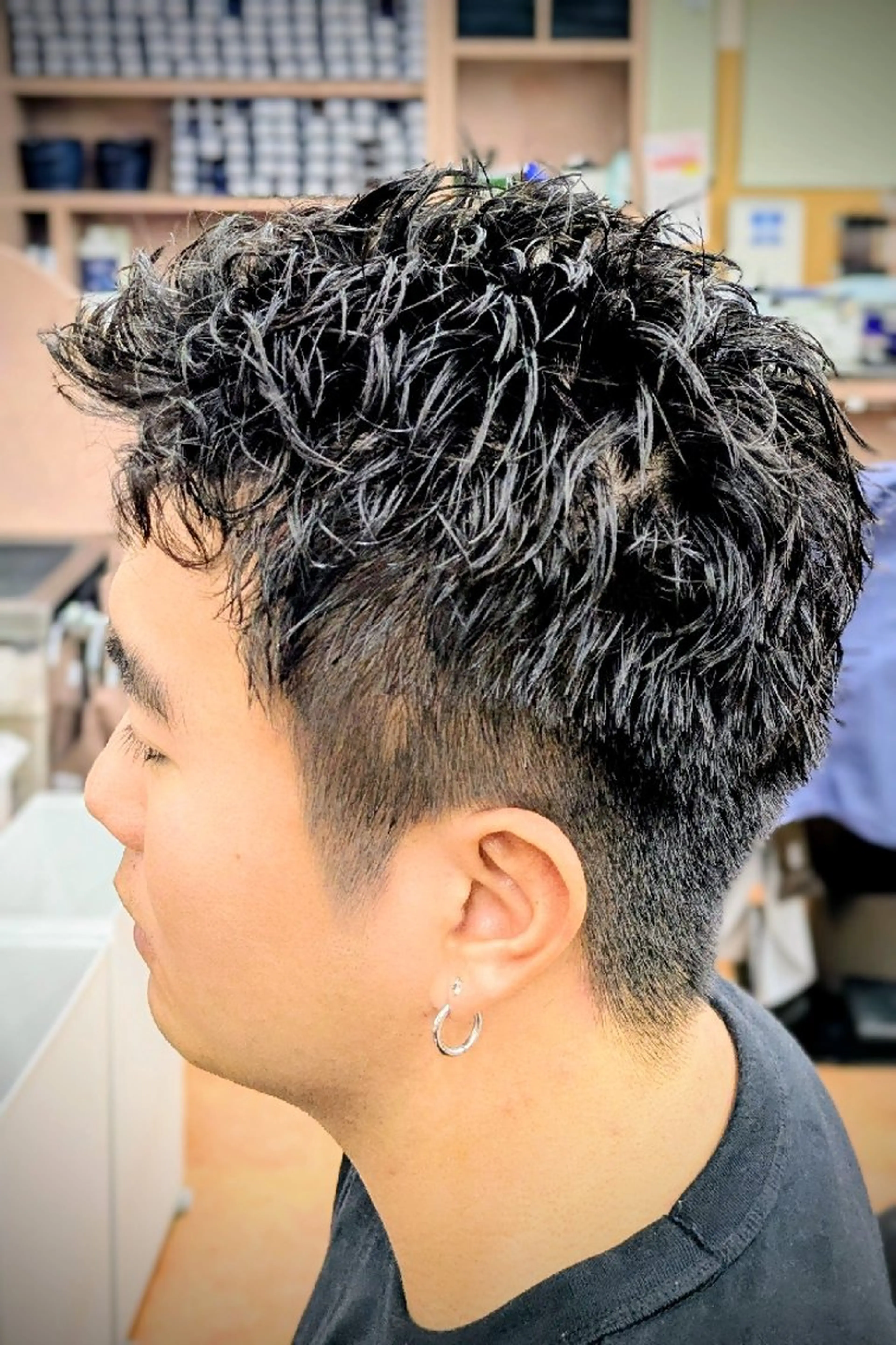ショート パーマ ショートヘア 理容プラージュ燕三条 福井のヘアスタイル