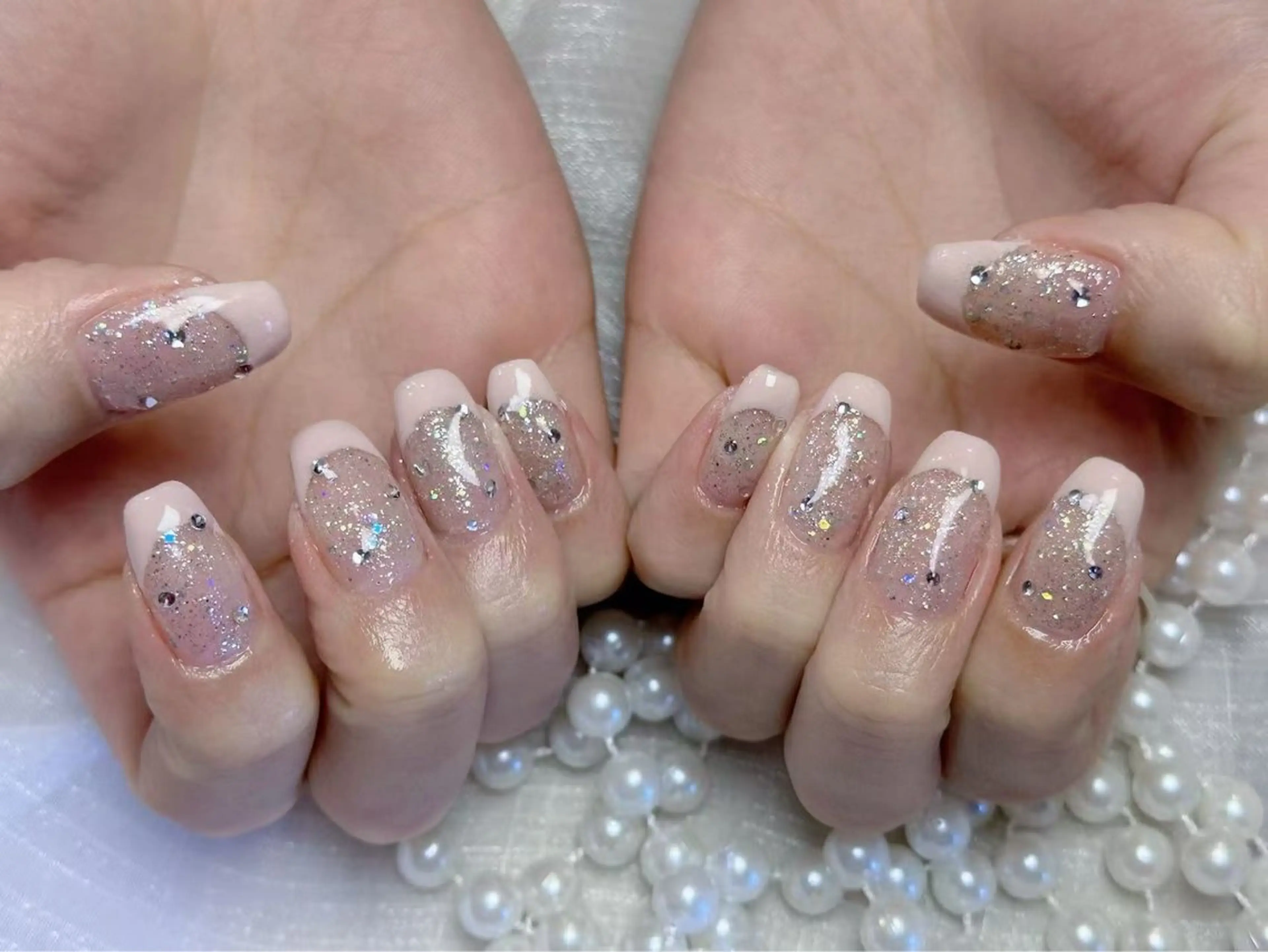 ネイル アートネイル フットネイル フレンチネイル ジェルネイル ハート babarla Nailのネイルデザイン