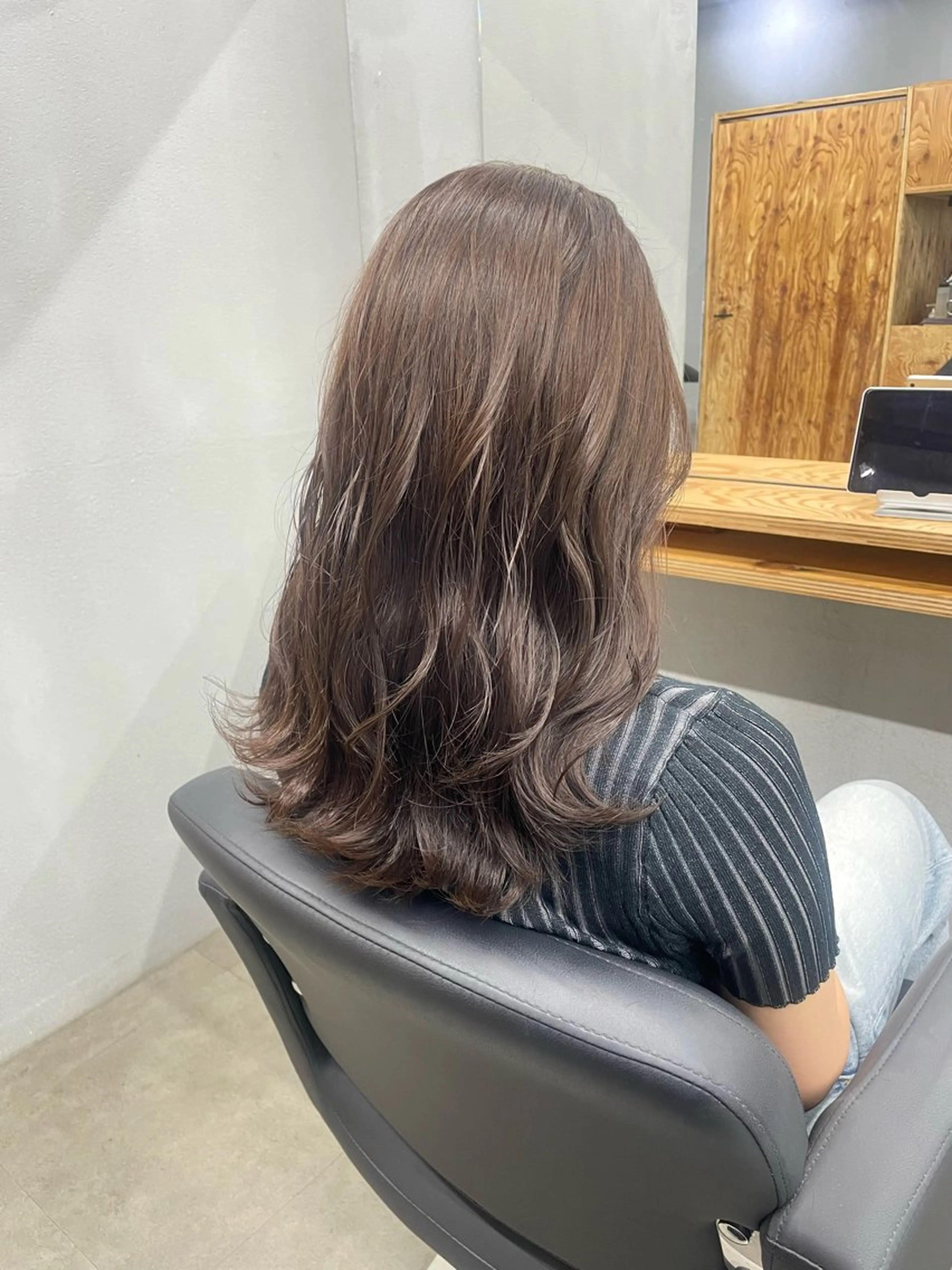 セミロング カット ヘアカラー トリートメント ひより ／novusのヘアスタイル