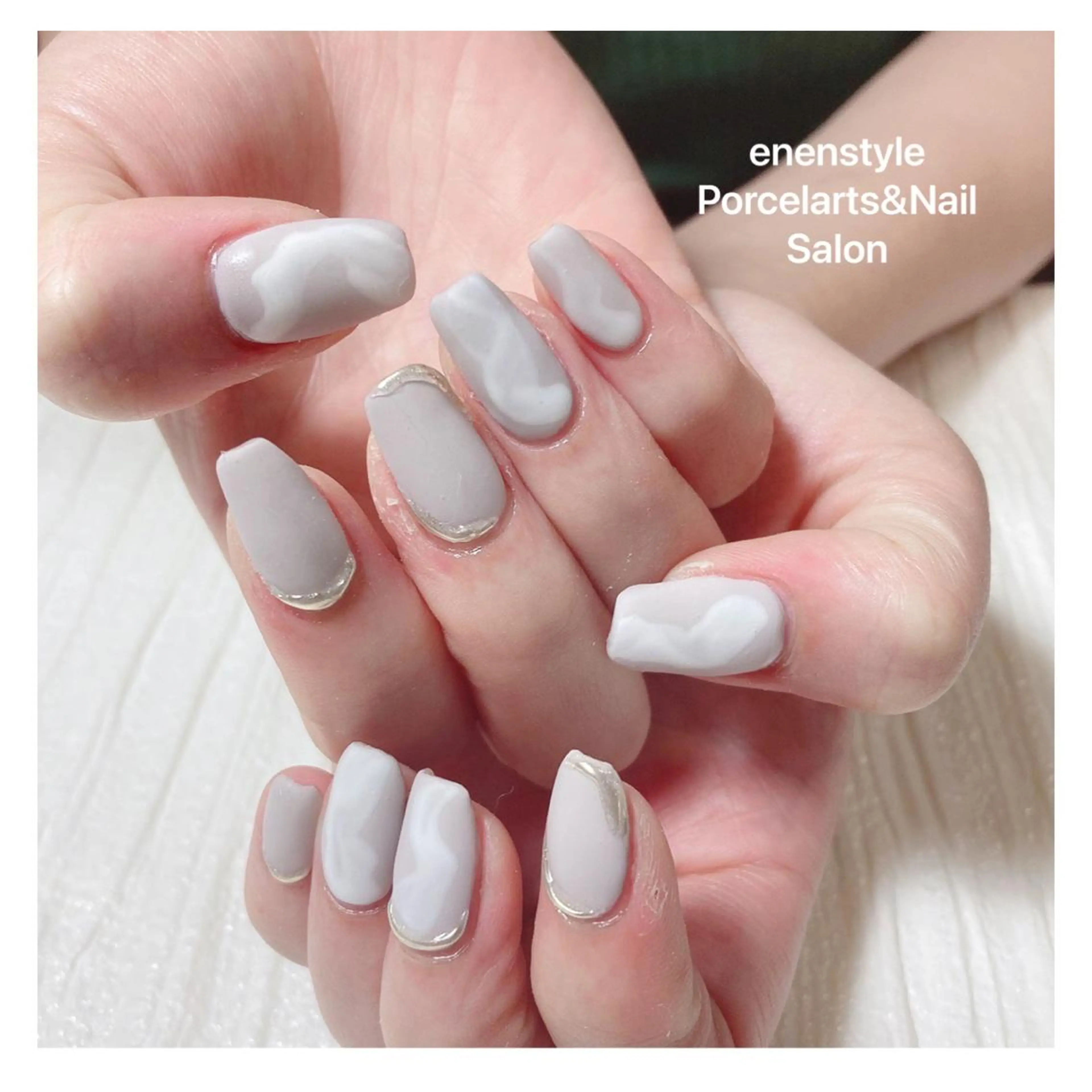 ミディアム ネイル ハンドネイル 👑enen style👑のネイルデザイン