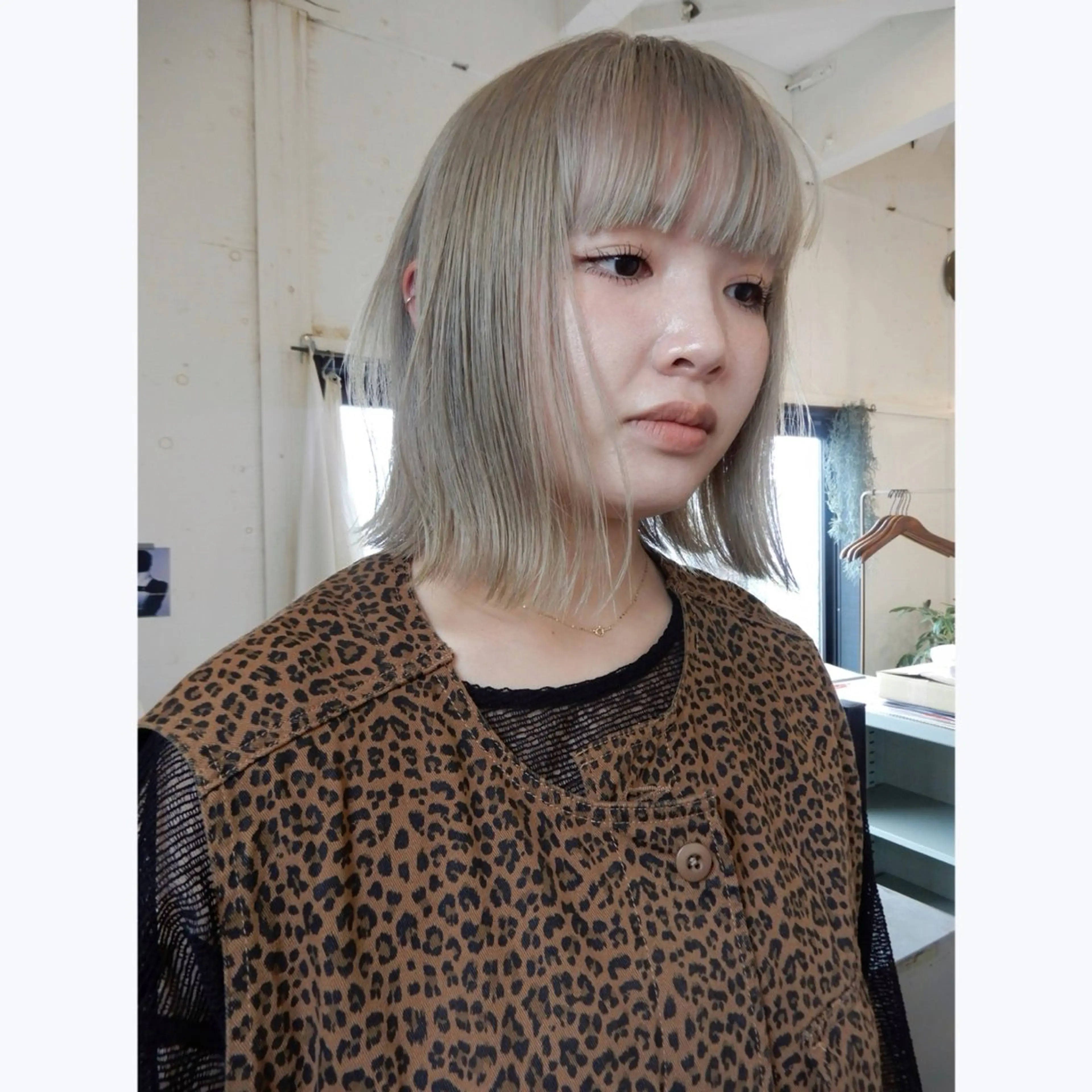 ミディアム カラー カット ヘアカラー デザインカット🎨 ボブ🫟おざきのヘアスタイル