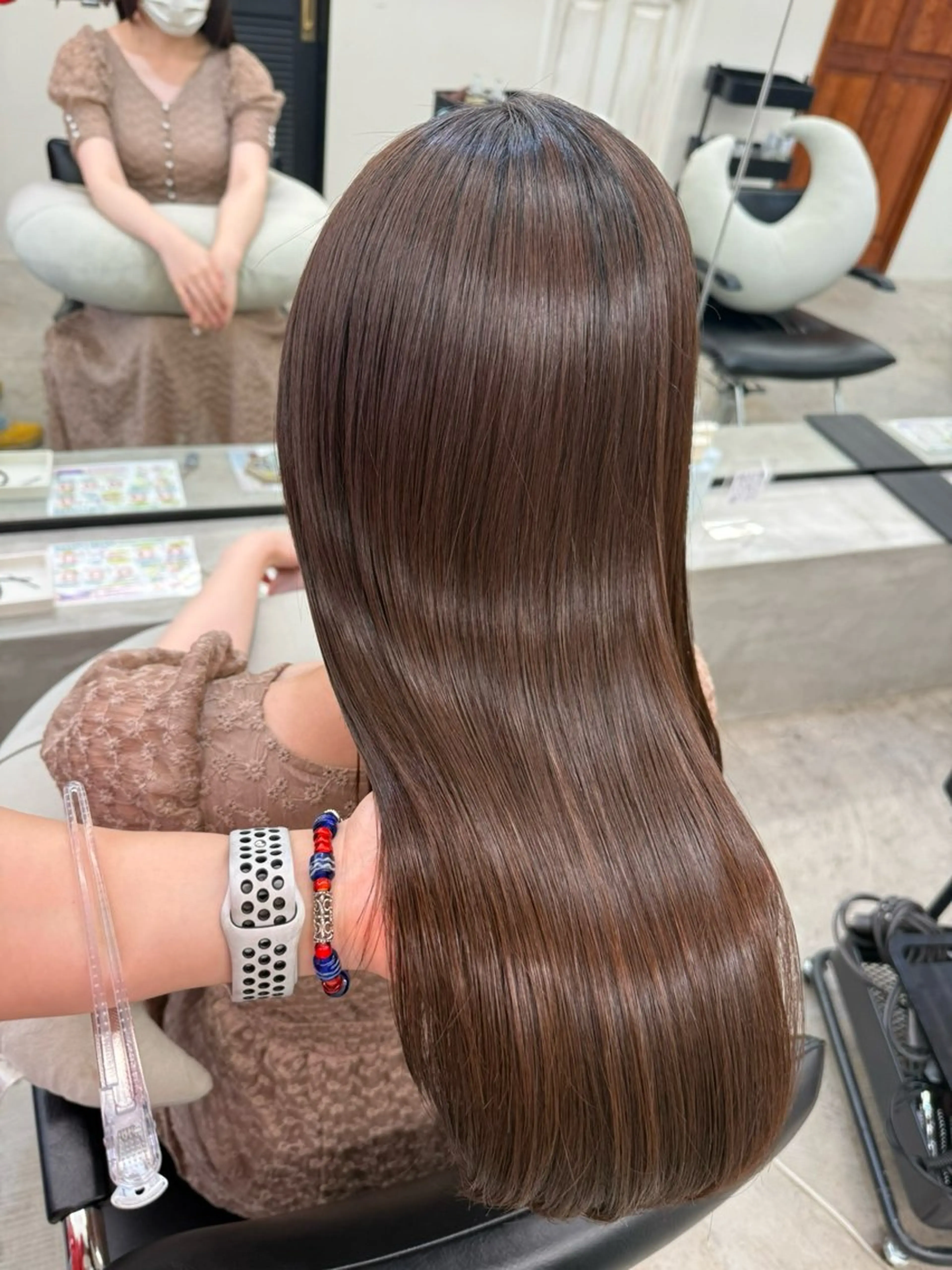 ロング ヘアカラー トリートメント 🎀うる艶モテ髪🎀 透明感/ユナのヘアスタイル