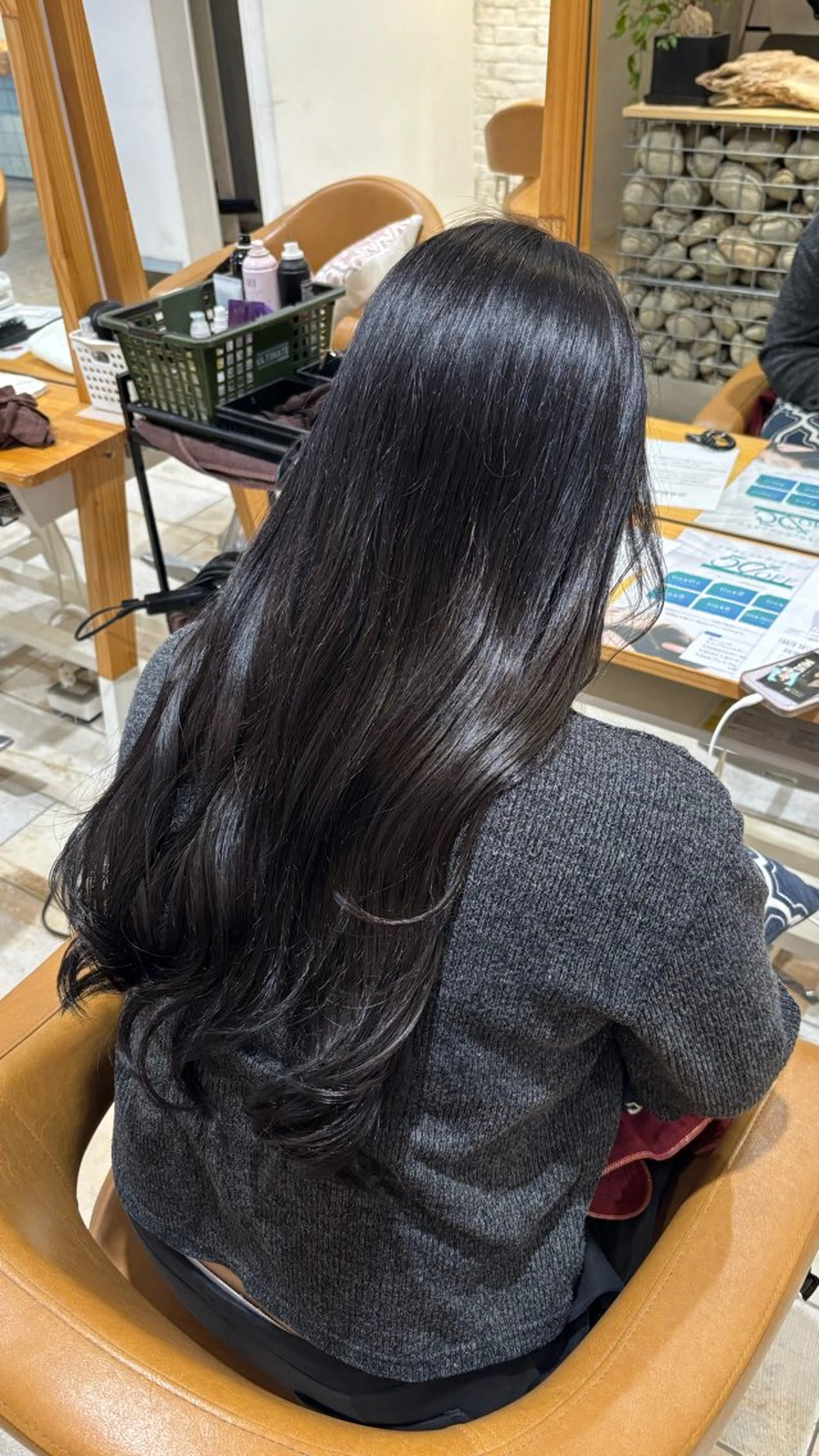 ロング カラー ヘアアレンジ 髪質改善 ヘアカラー トリートメント EARTH三鷹 KOKOROのヘアスタイル