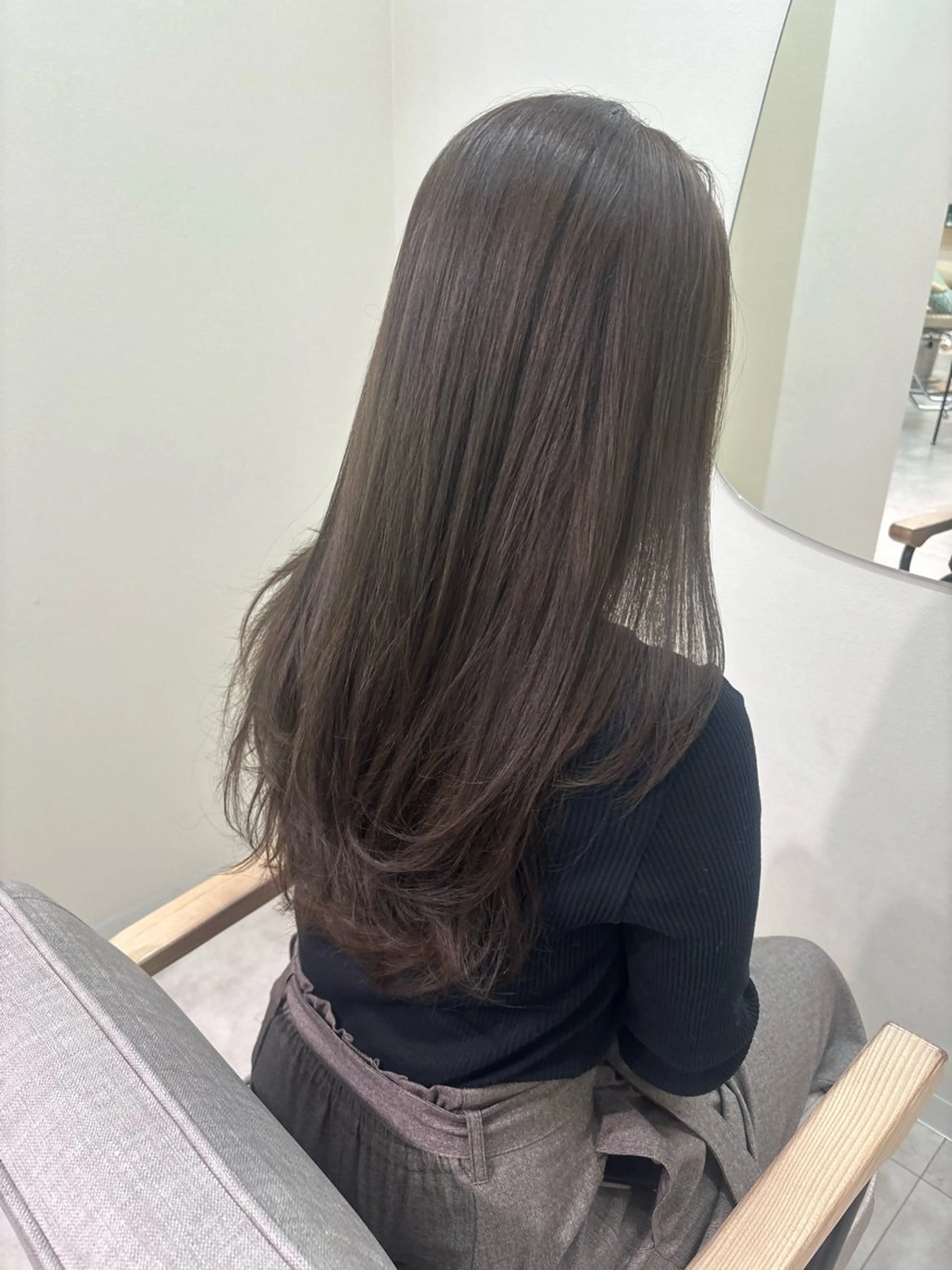 ロング カラー カット ヘアカラー トリートメント ヘッドスパ 広島/ヘアセット /ベージュ/わかなのヘアスタイル